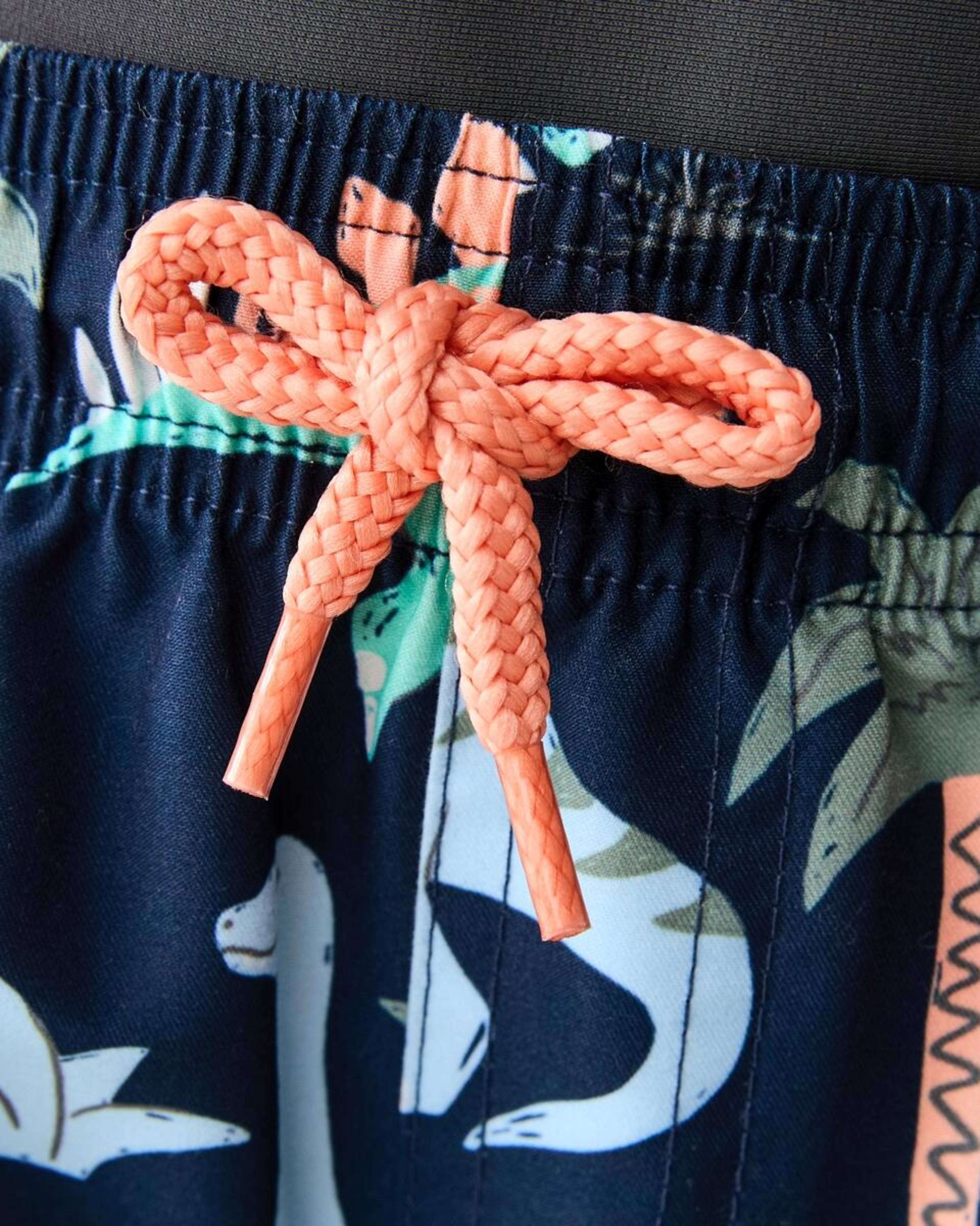 3 Printed Boardshorts DINO SCRIBBLE DRESS BLUE, 3 of 6