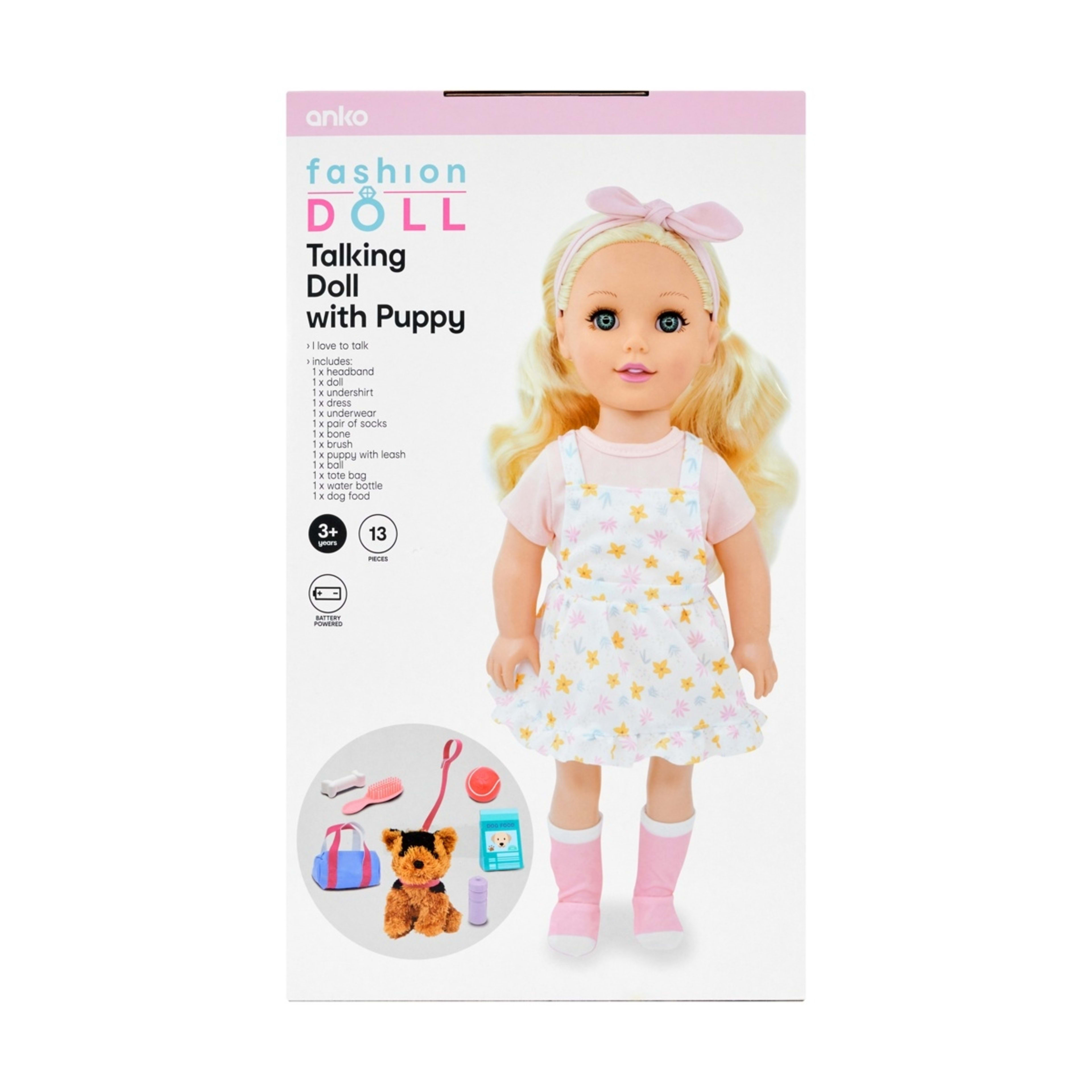 7 13 Piece Fashion Talking Doll with Puppy Set, 7 of 7