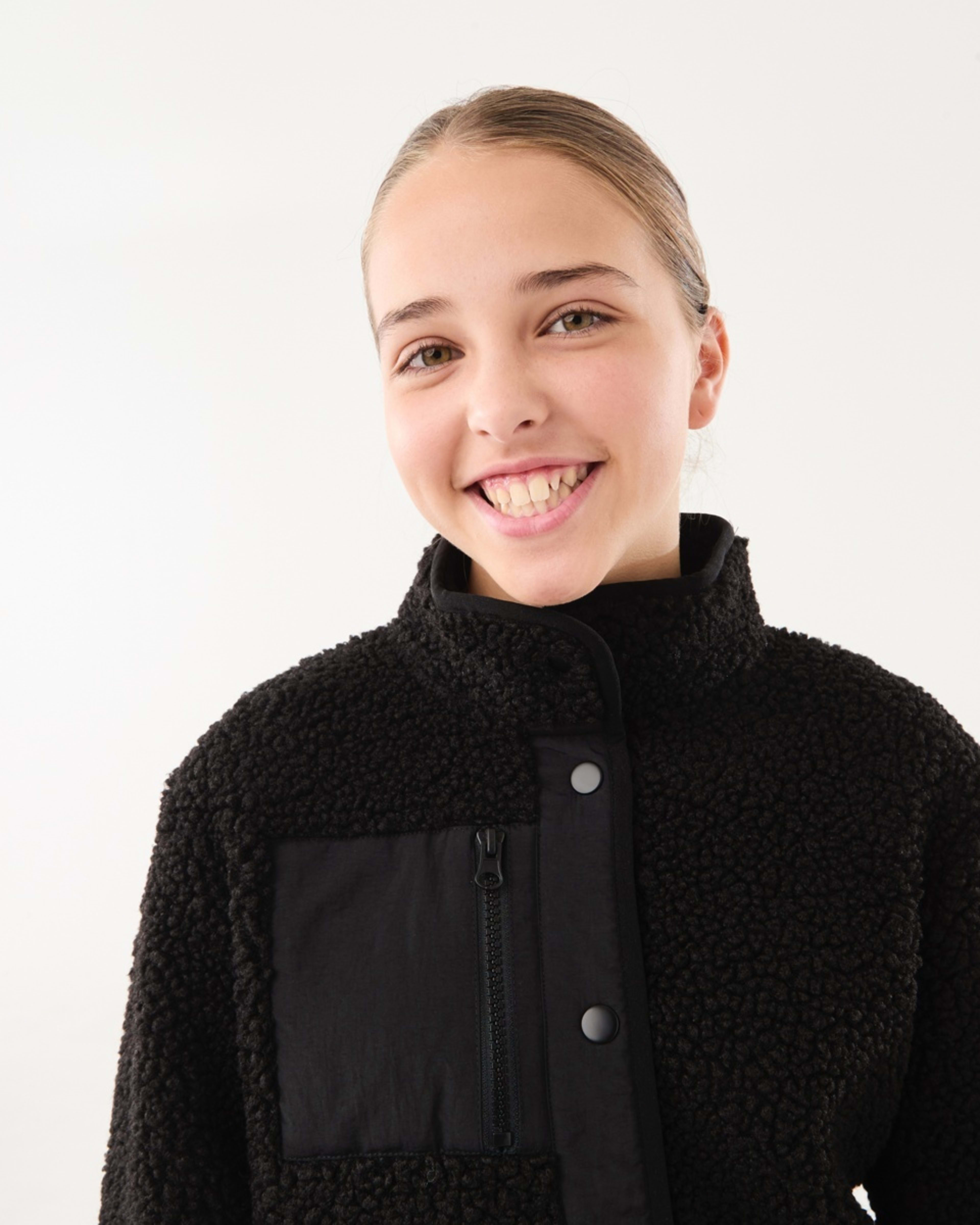 4 Teddy Fleece Jacket Black, 4 of 10