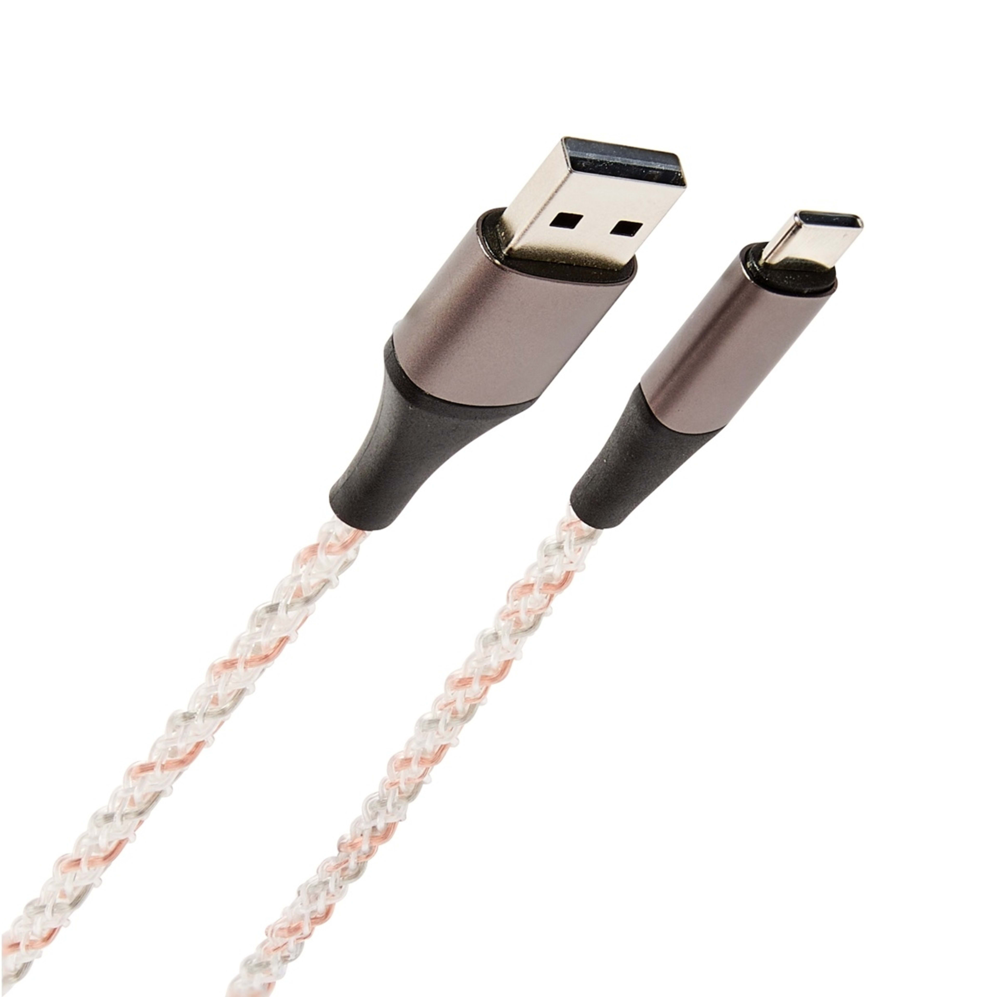 1 1.2m Light Up USB-A to USB-C Cable, 1 of 9