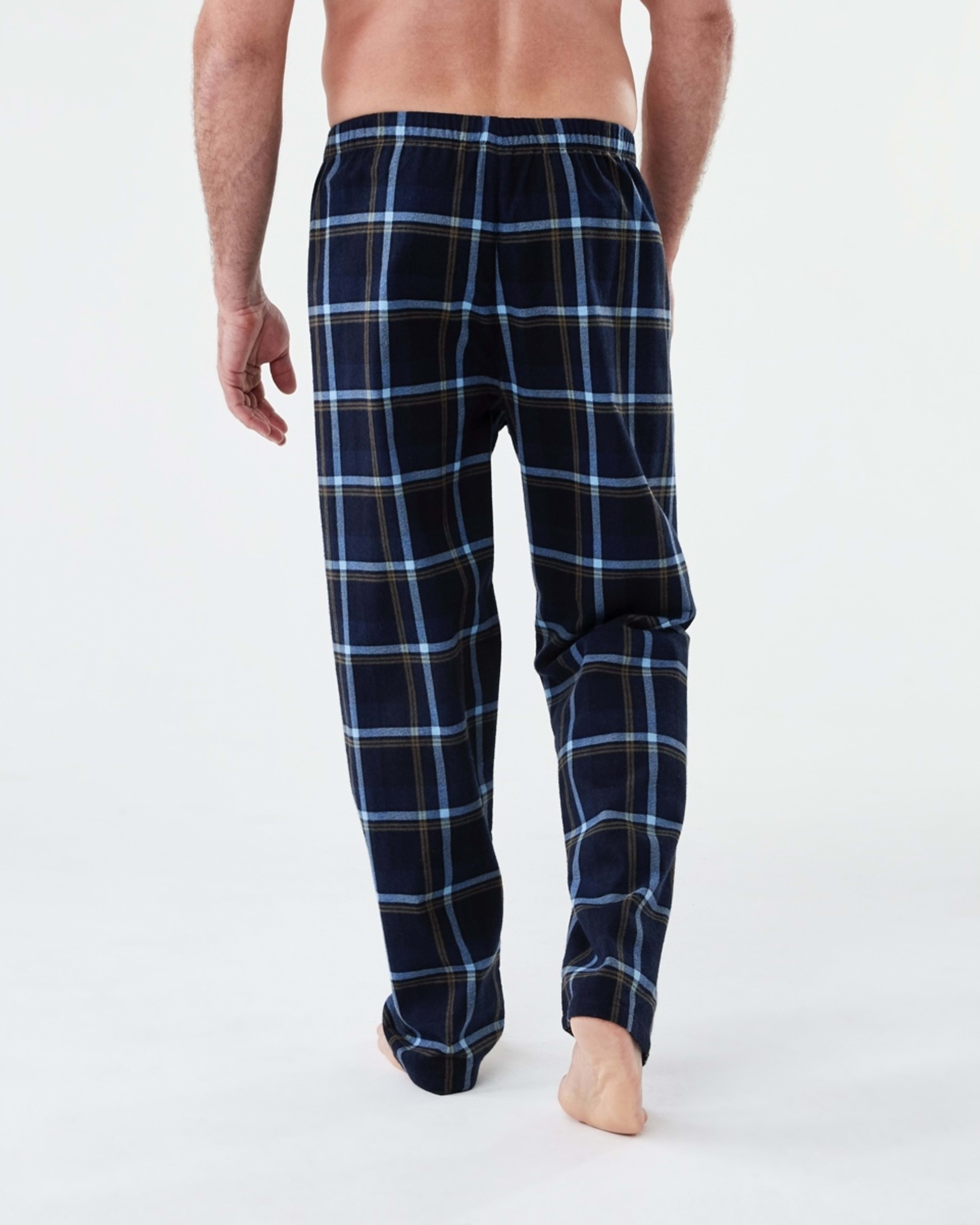3 Flannel Sleep Pants Nvy Check, 3 of 4