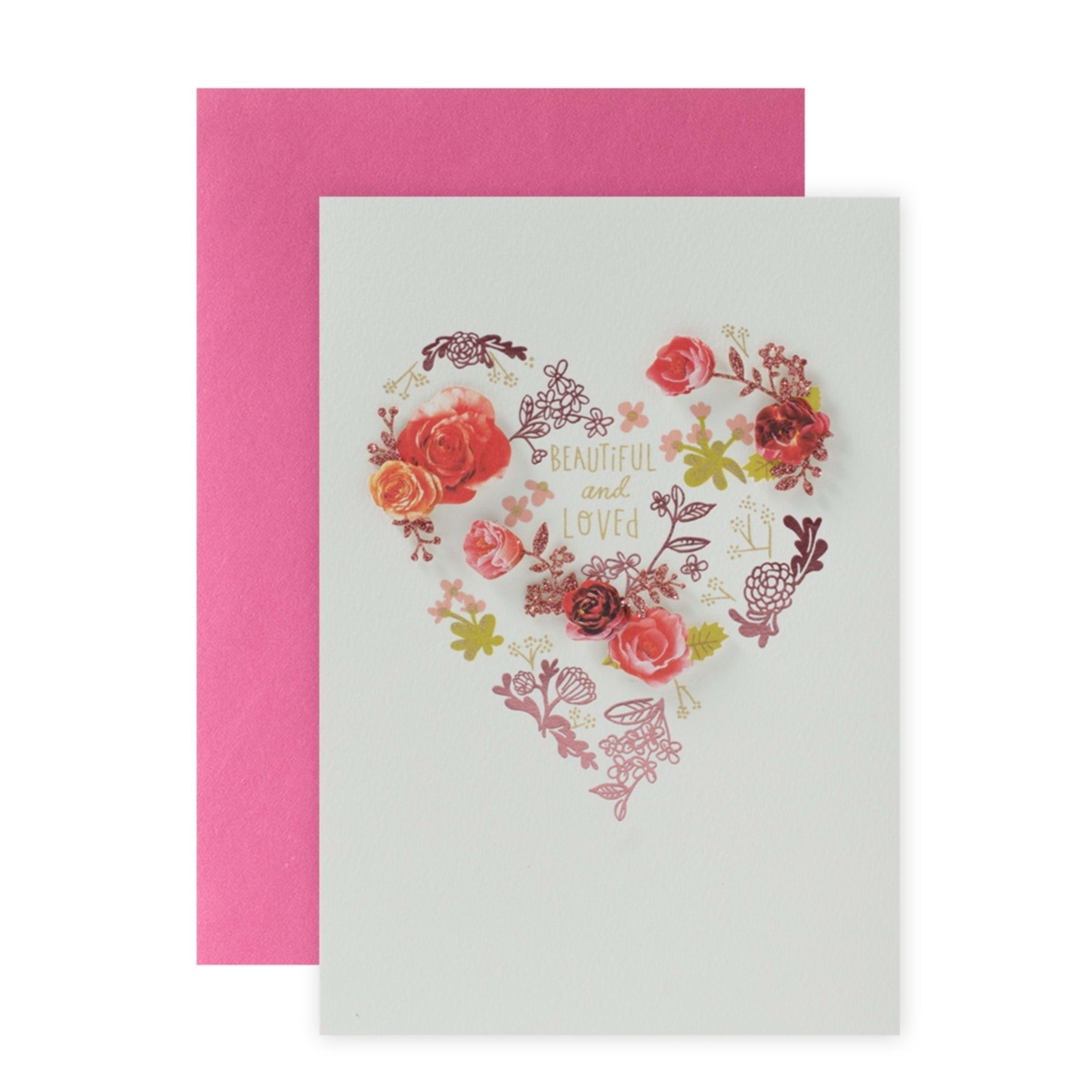 1 Hallmark Signature Birthday Card - Beautiful and Loved