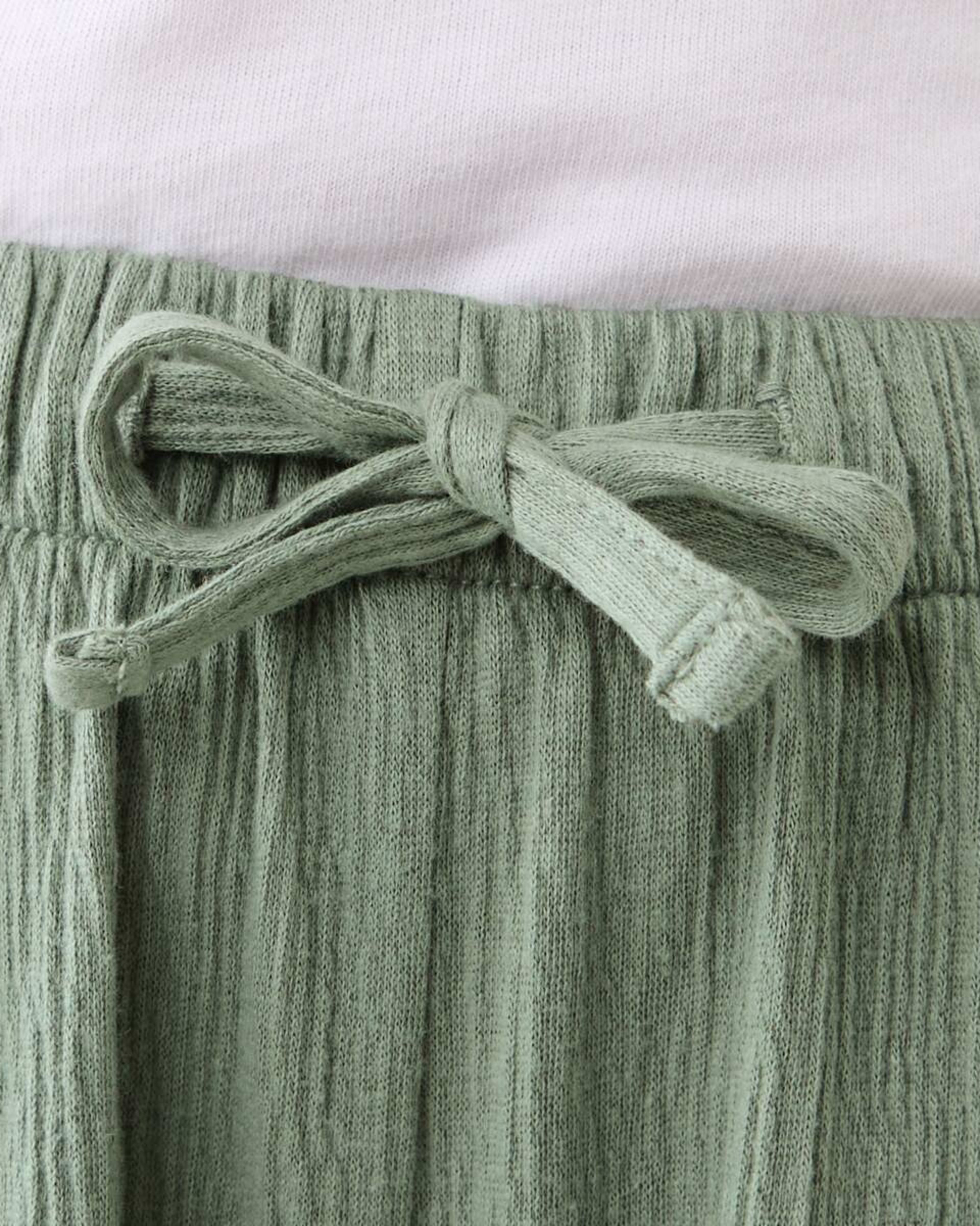 4 Crinkle Pants LILY PAD, 4 of 6