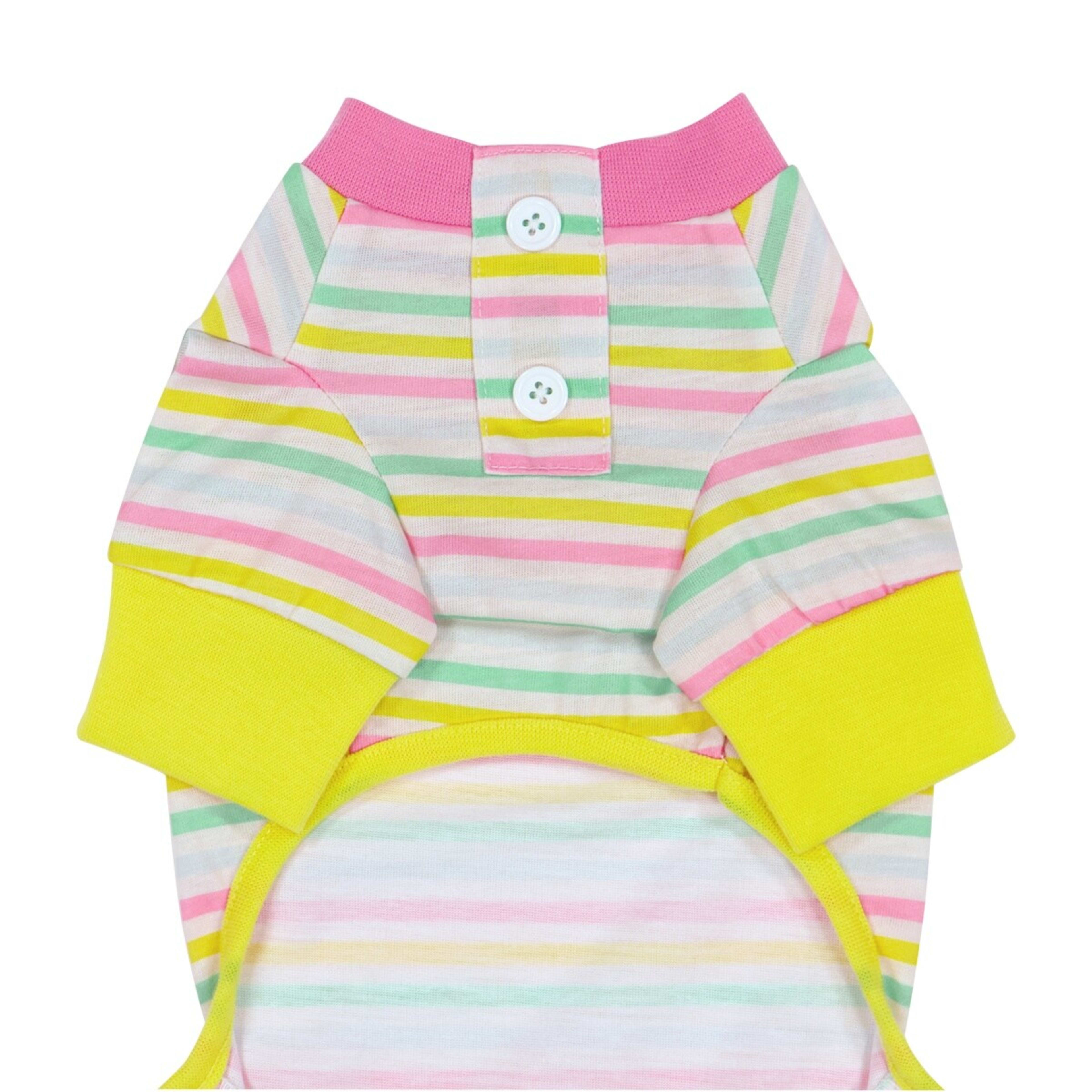 7 Pet Pyjamas Stripe - Small, Pink, 7 of 9