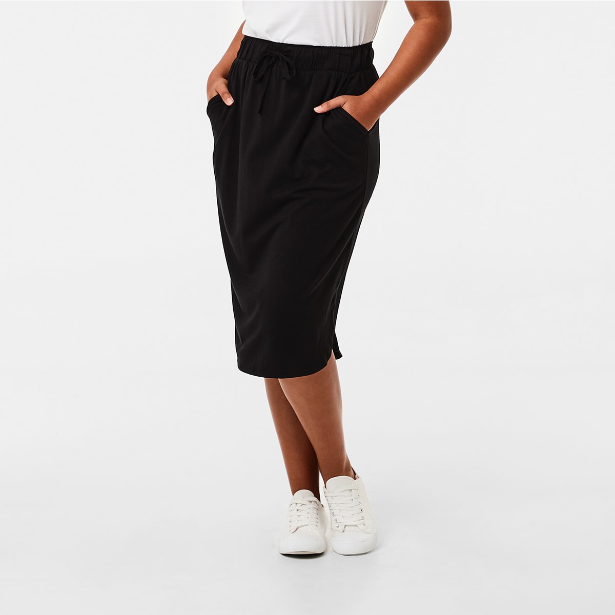 kmart textured midi skirt