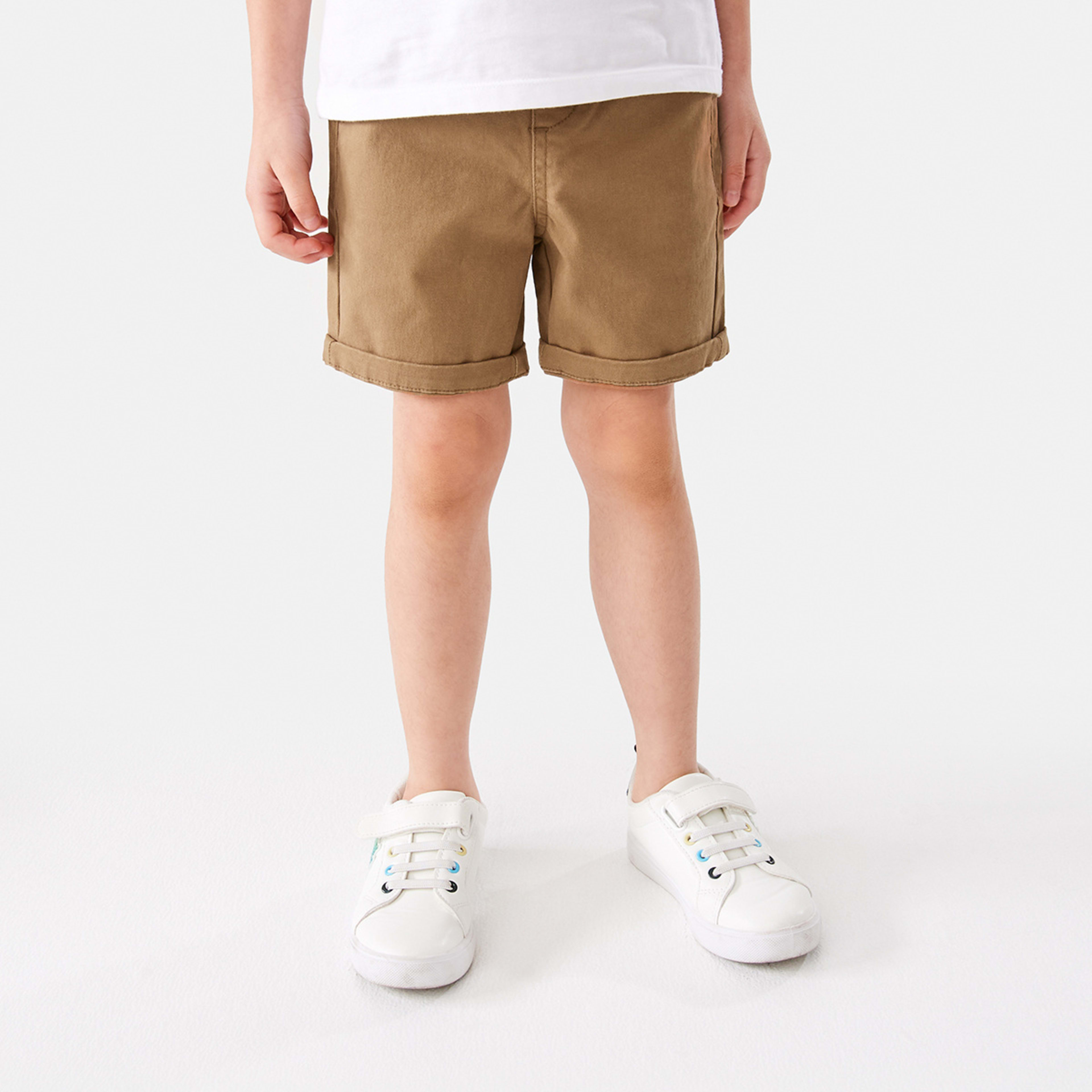 1 Pull On Chino Shorts Coco Brown, 1 of 9