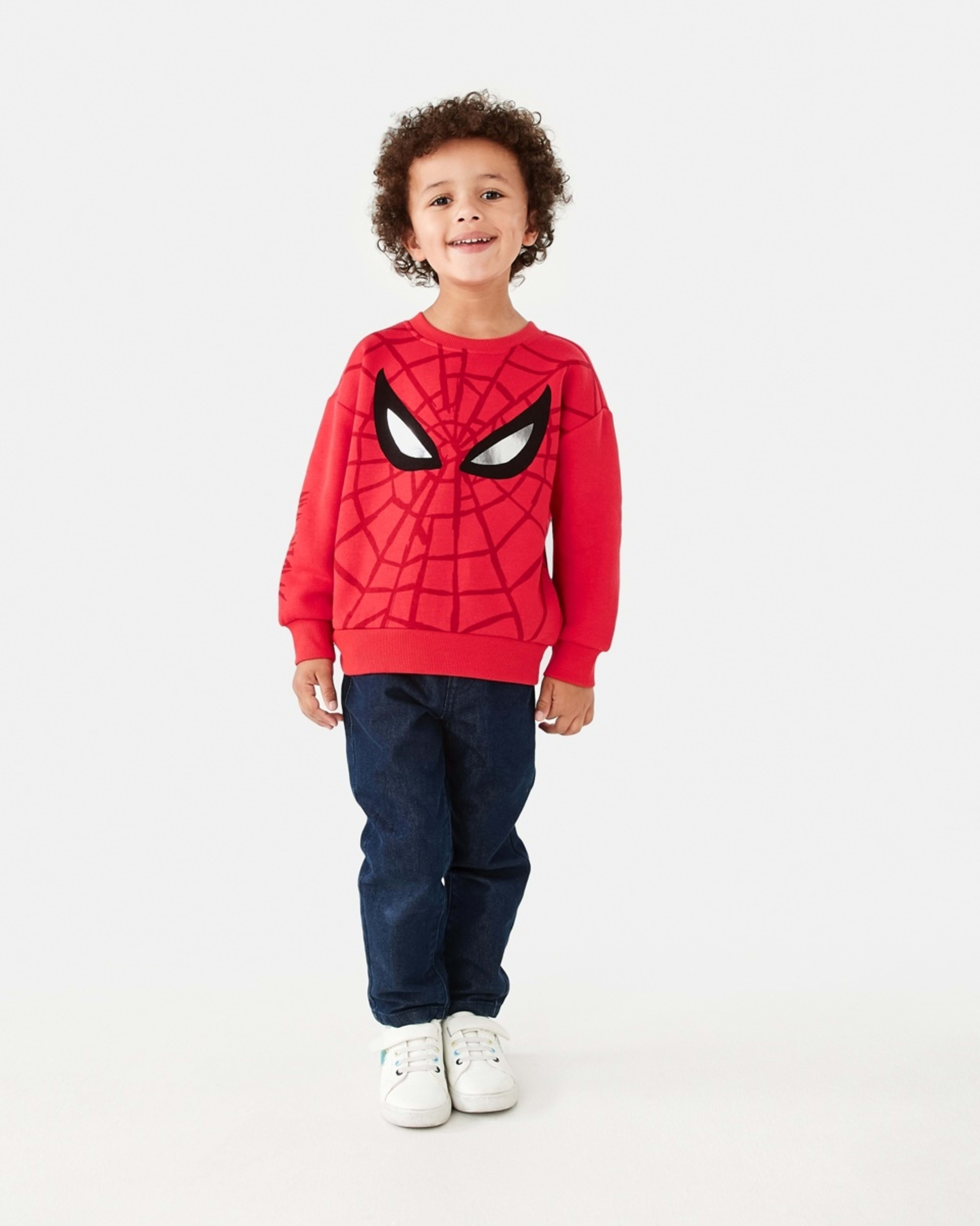 6 Spider-Man License Print Crew Sweatshirt Spiderman, 6 of 9