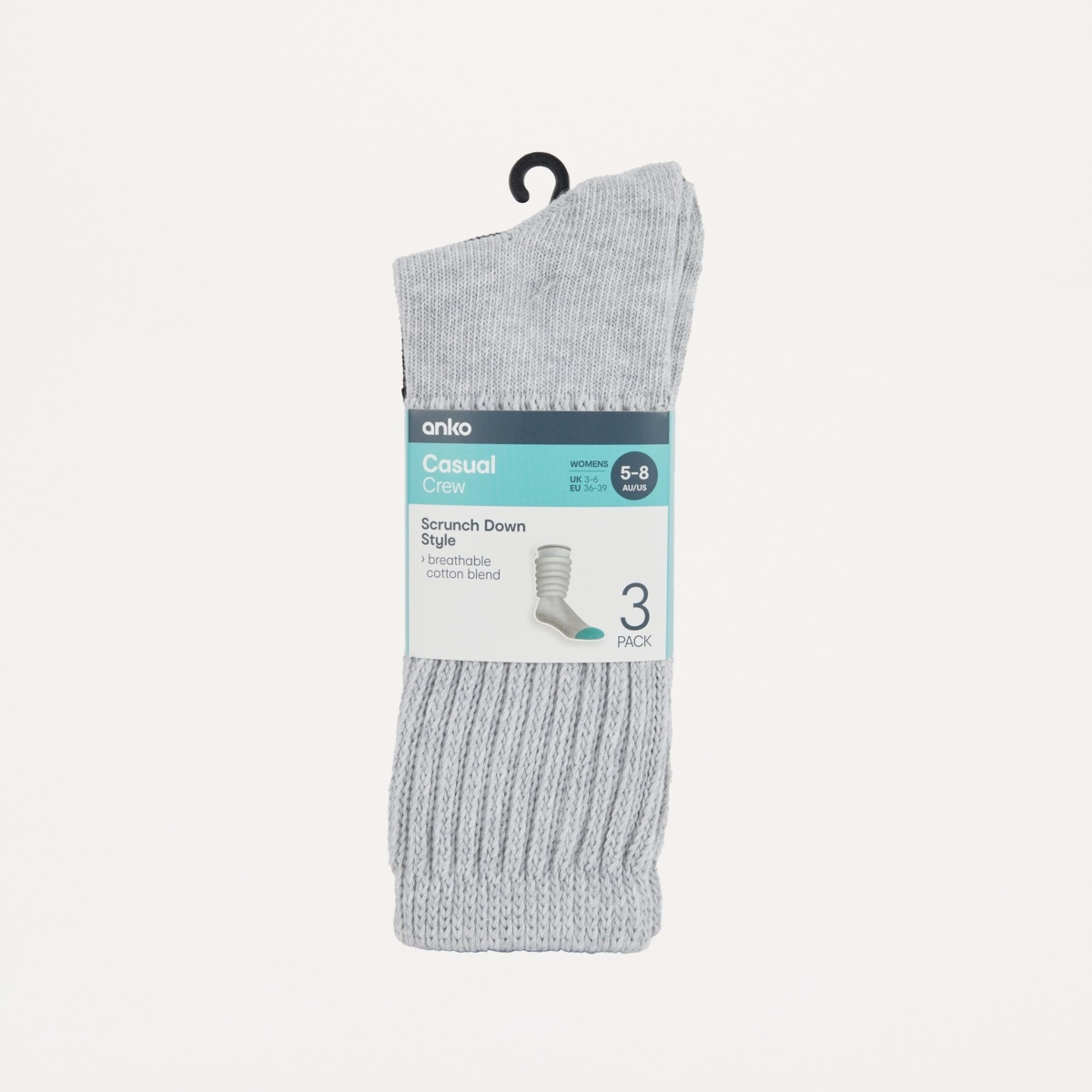 3 2 Pack Slouch Socks Grml Blk, 3 of 3