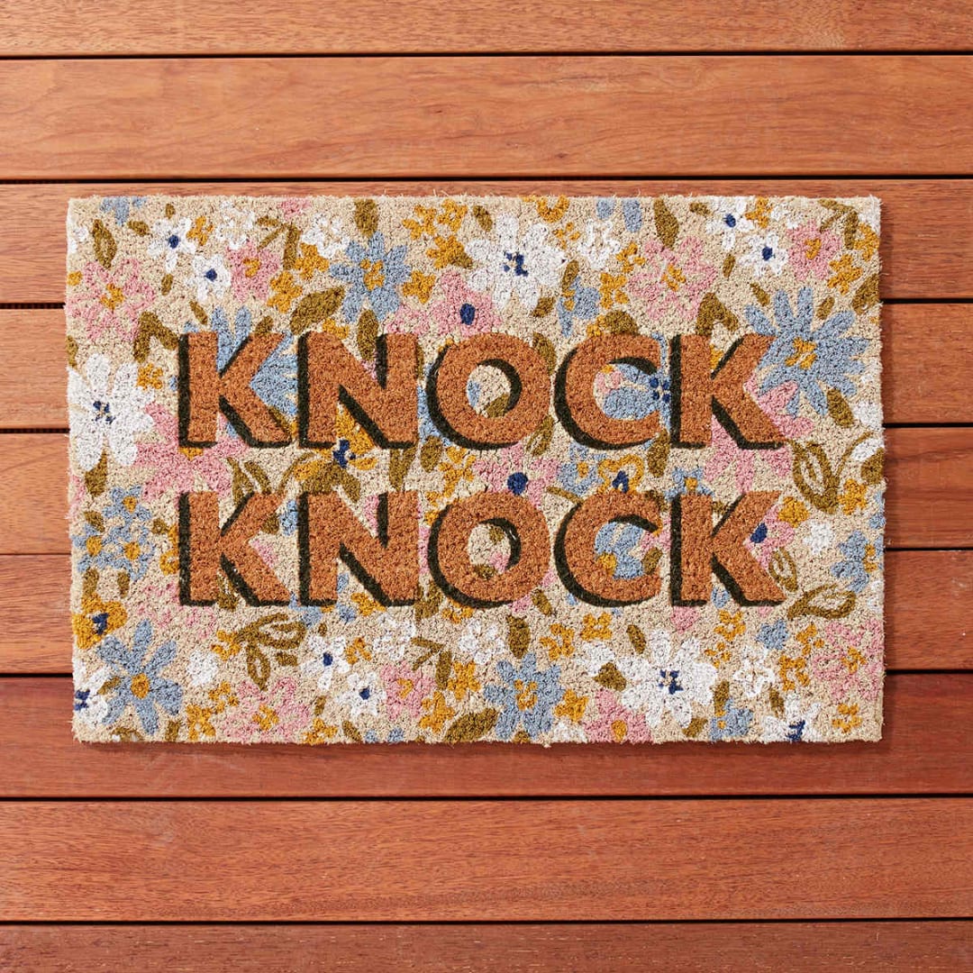 Knock Knock Floral Doormat Kmart