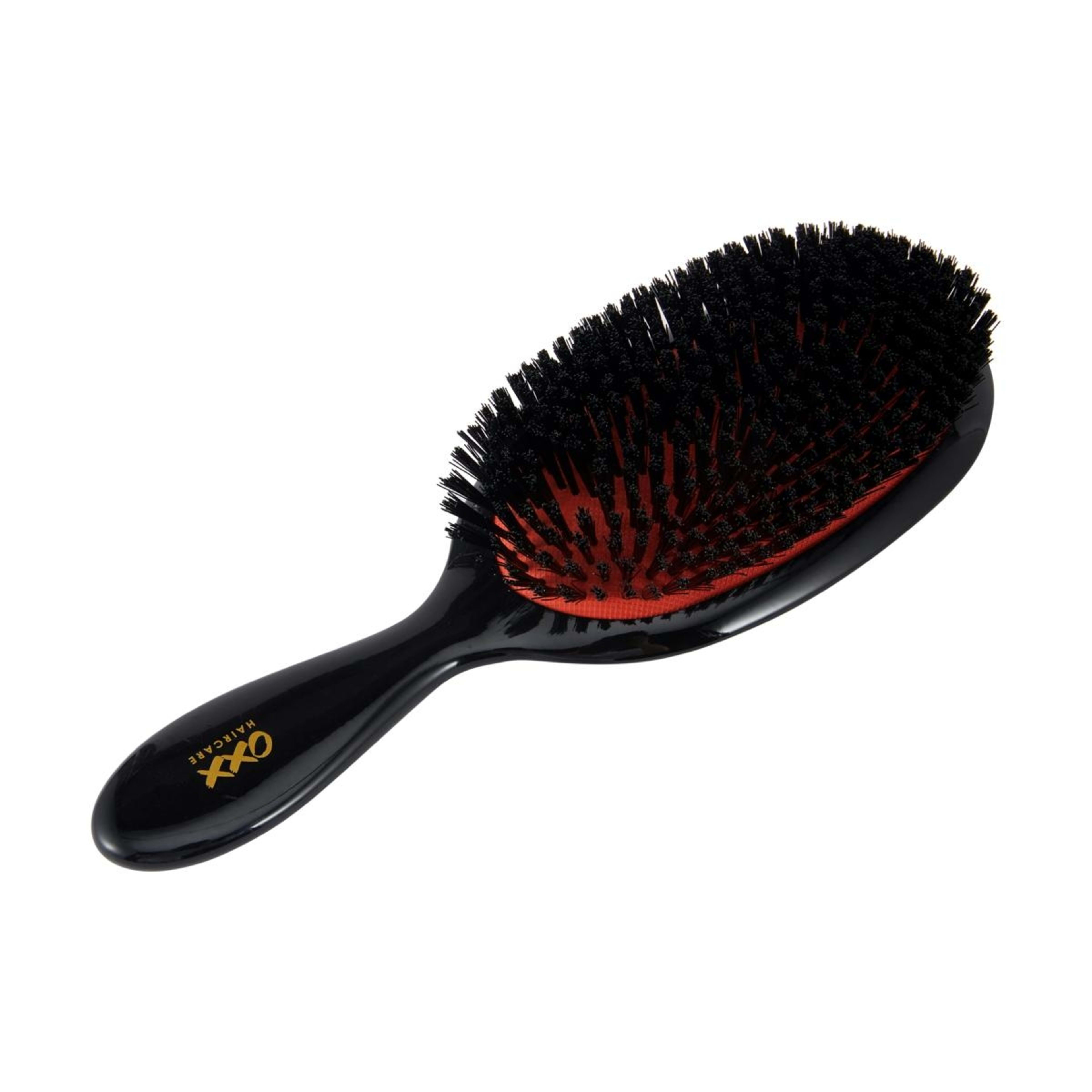 1 OXX Haircare Styling Oval Paddle Brush - Black and Orange