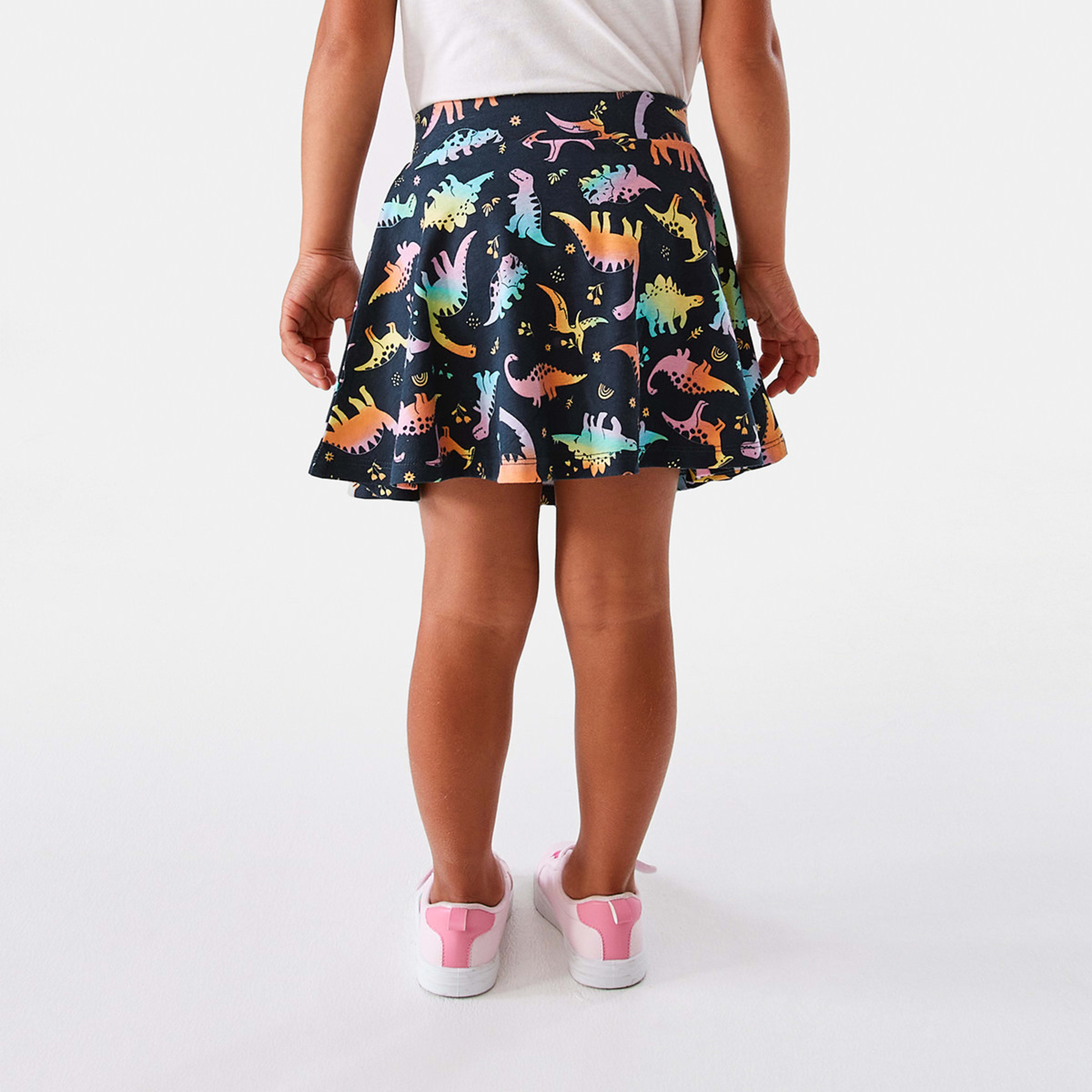 2 Printed Skort Navy Dino, 2 of 8