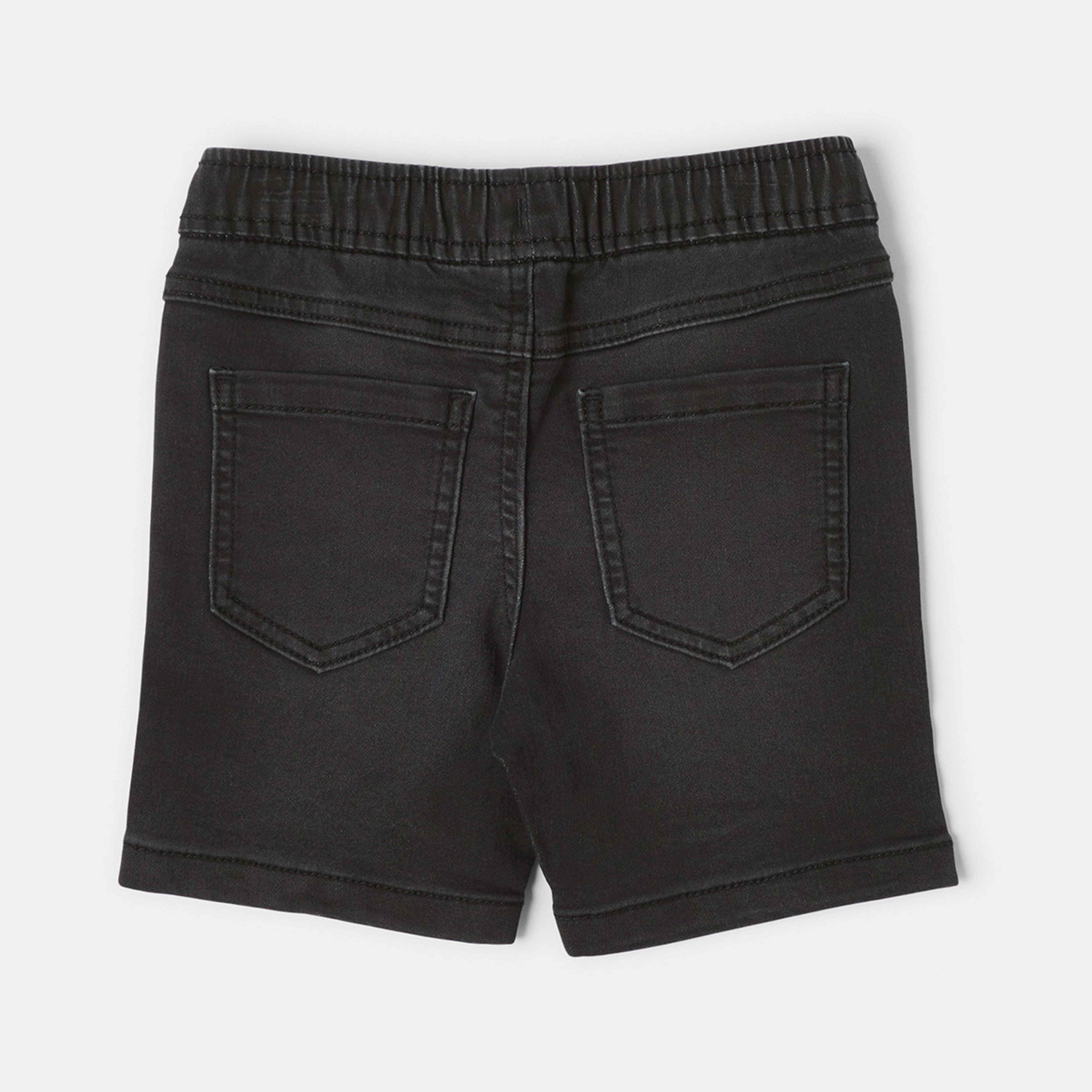 7 Knit Denim Shorts Black Wash, 7 of 7