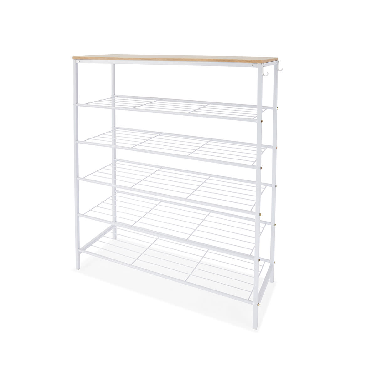 5 Tier Shoe Rack White Kmart