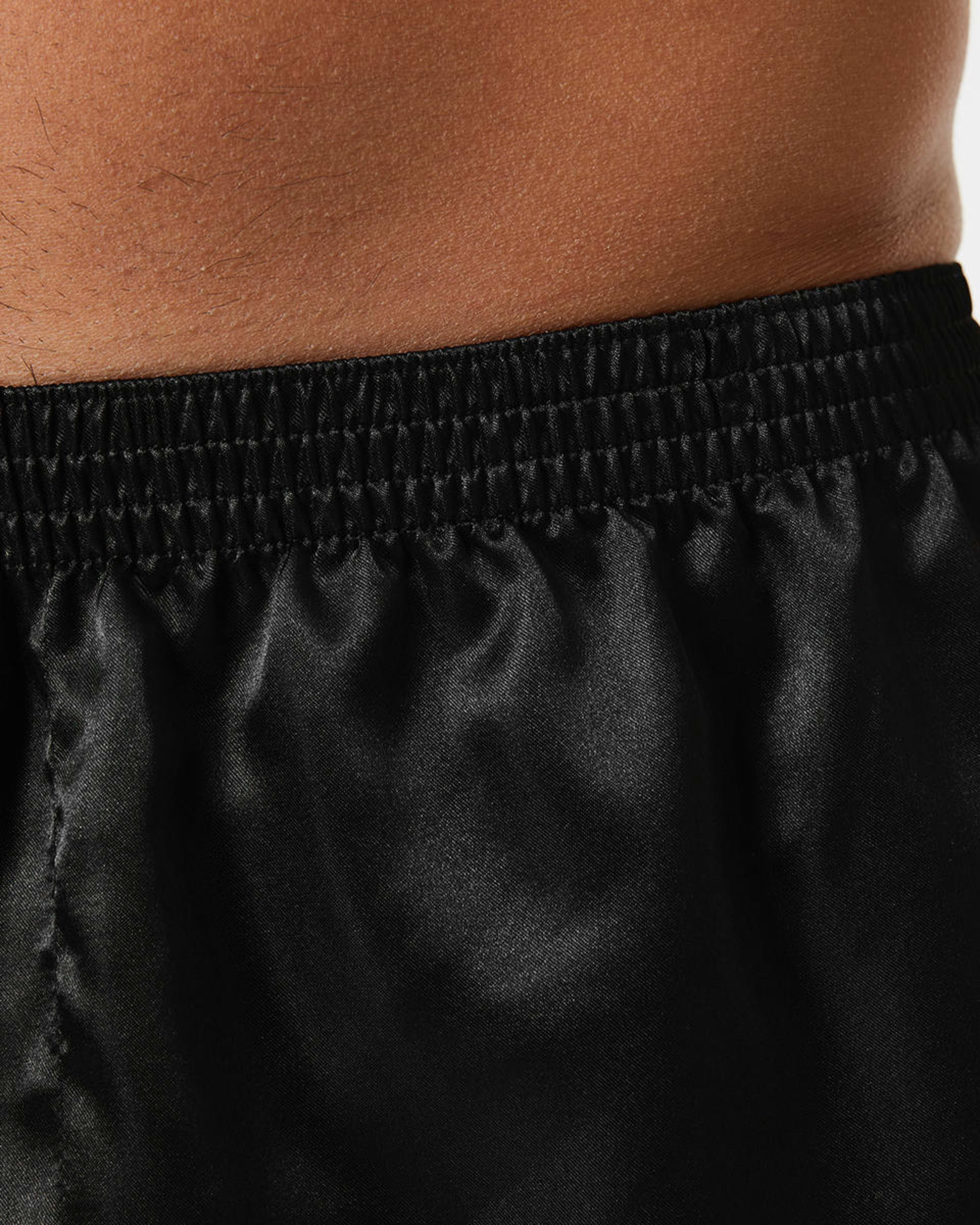 6 2 Pack Satin Boxers BLACK, 6 of 6