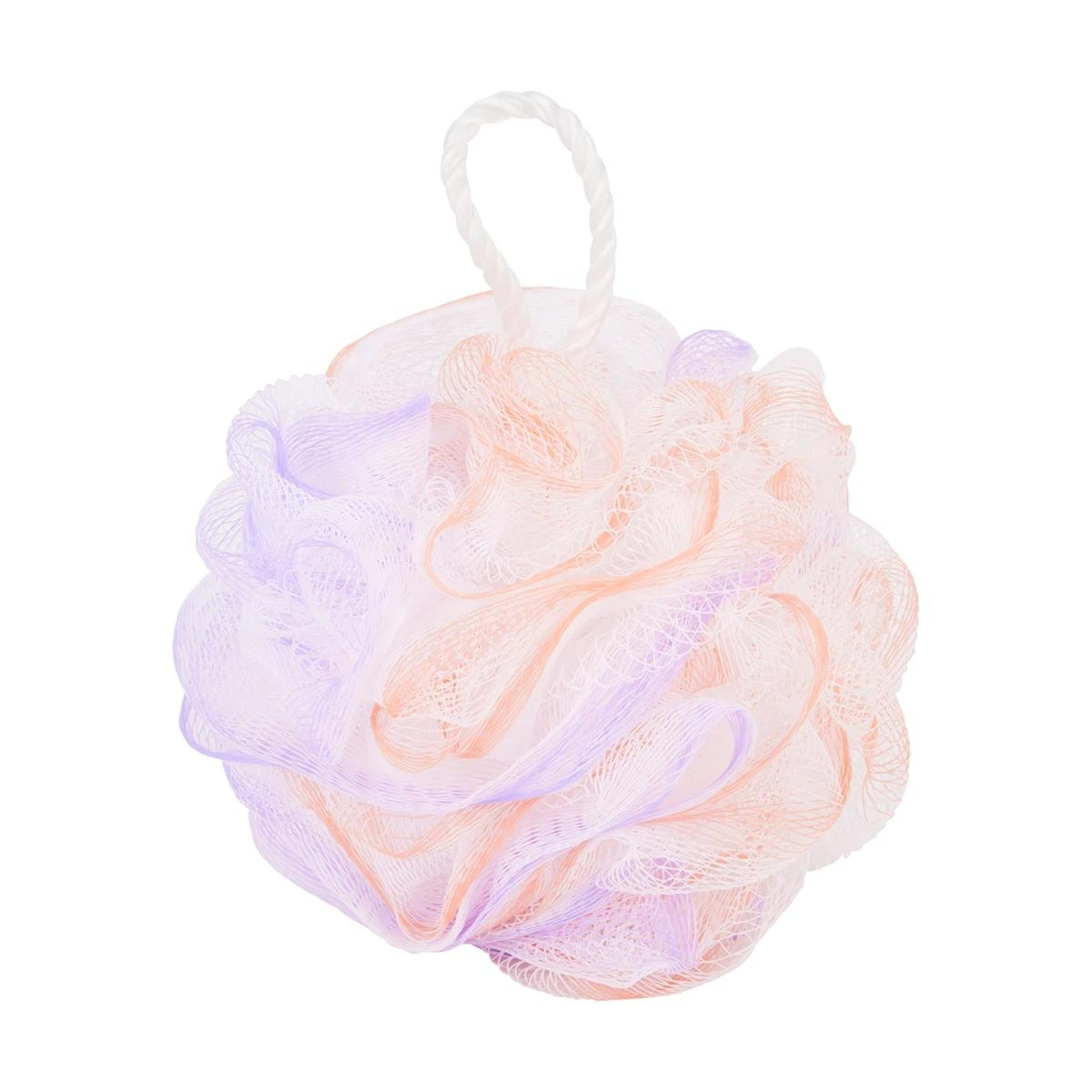 1 OXX Bodycare Bath Puff - Lilac and Peach