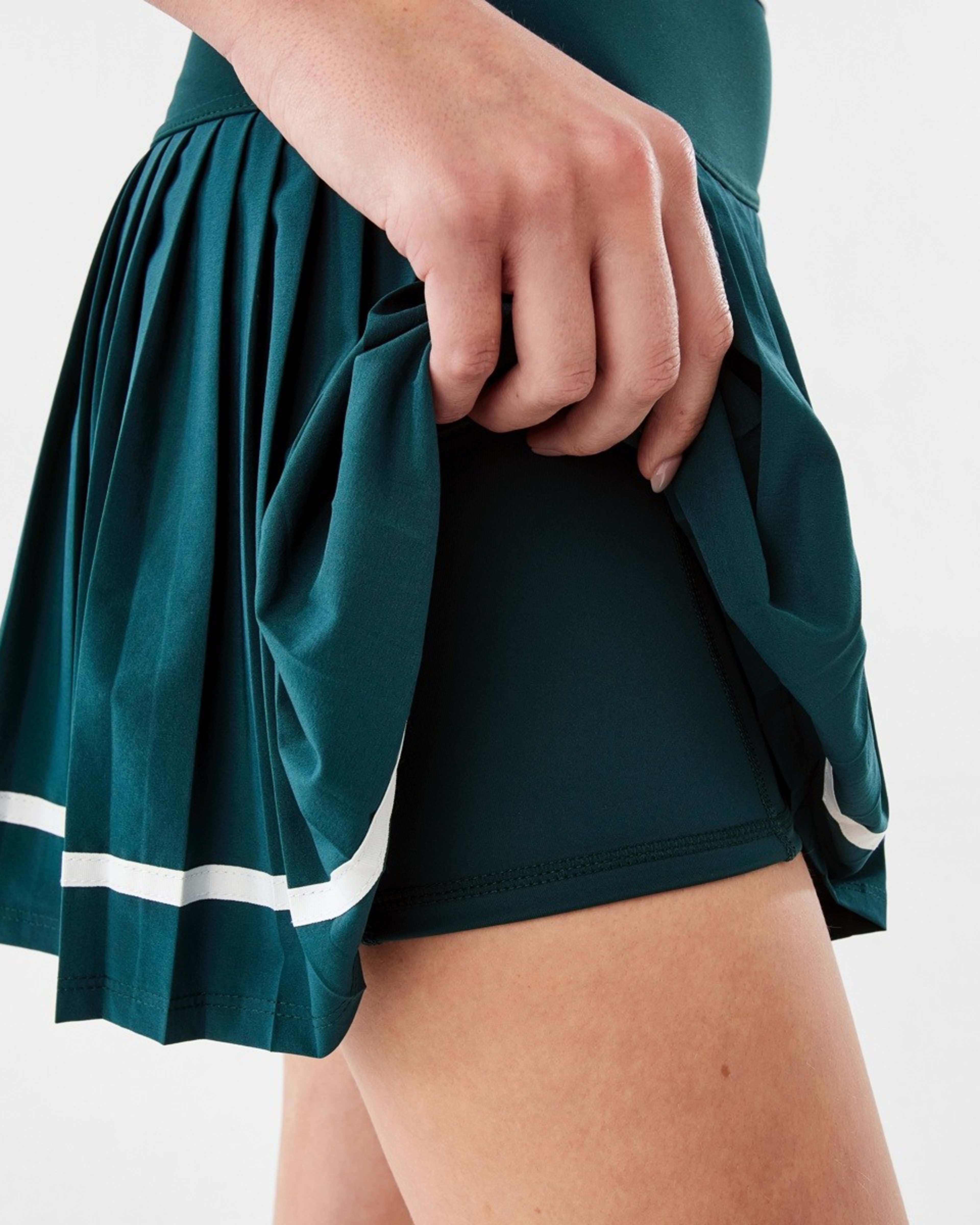 7 Active Womens Pleated Tennis Skort Grn Yucca, 7 of 7