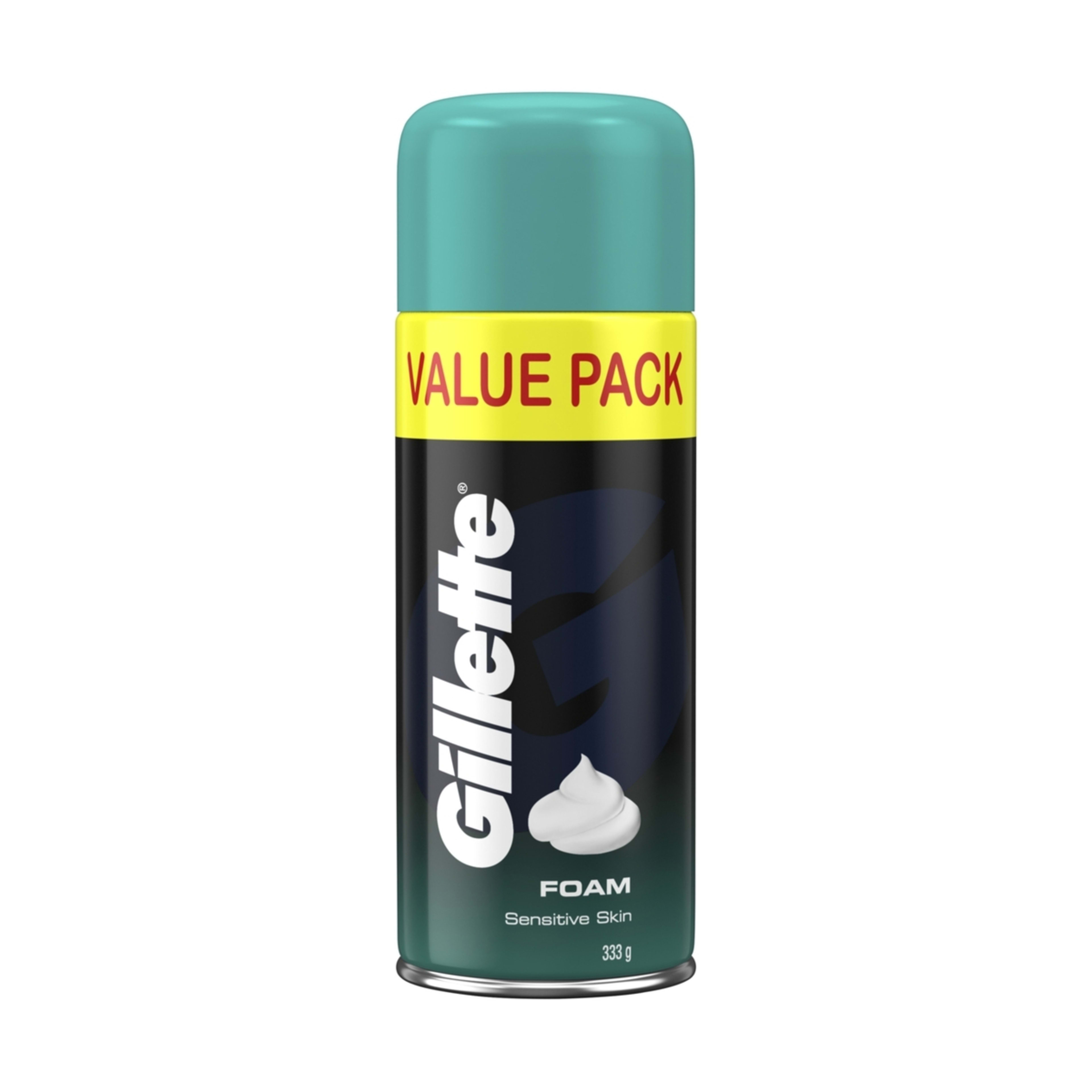 Gillette Shave Foam Sensitive Skin Value Pack 333g Kmart