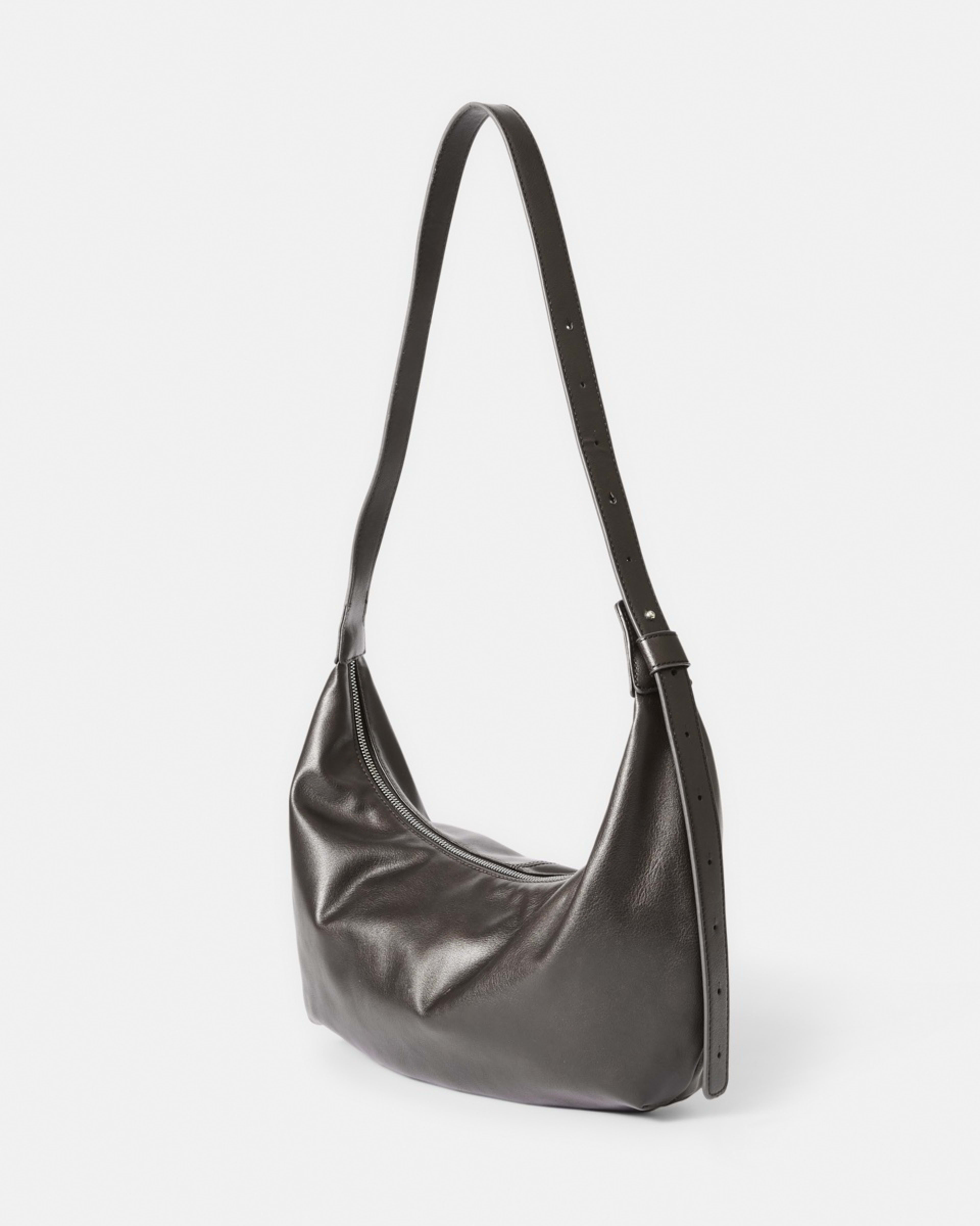 2 Crescent Crossbody Bag Choc Plum, 2 of 5