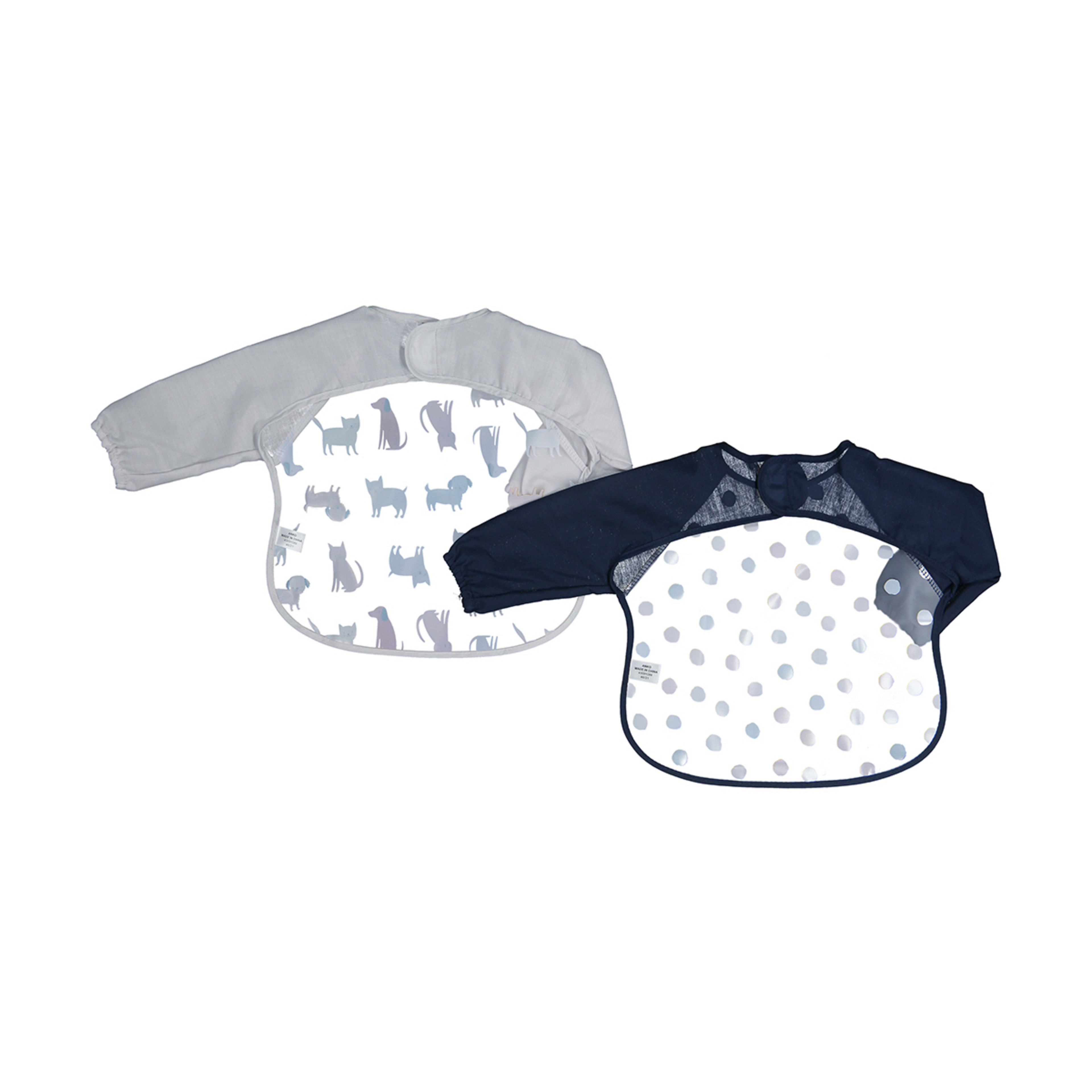 4 2 Pack Sleeved Bibs - Dogs, 4 of 5