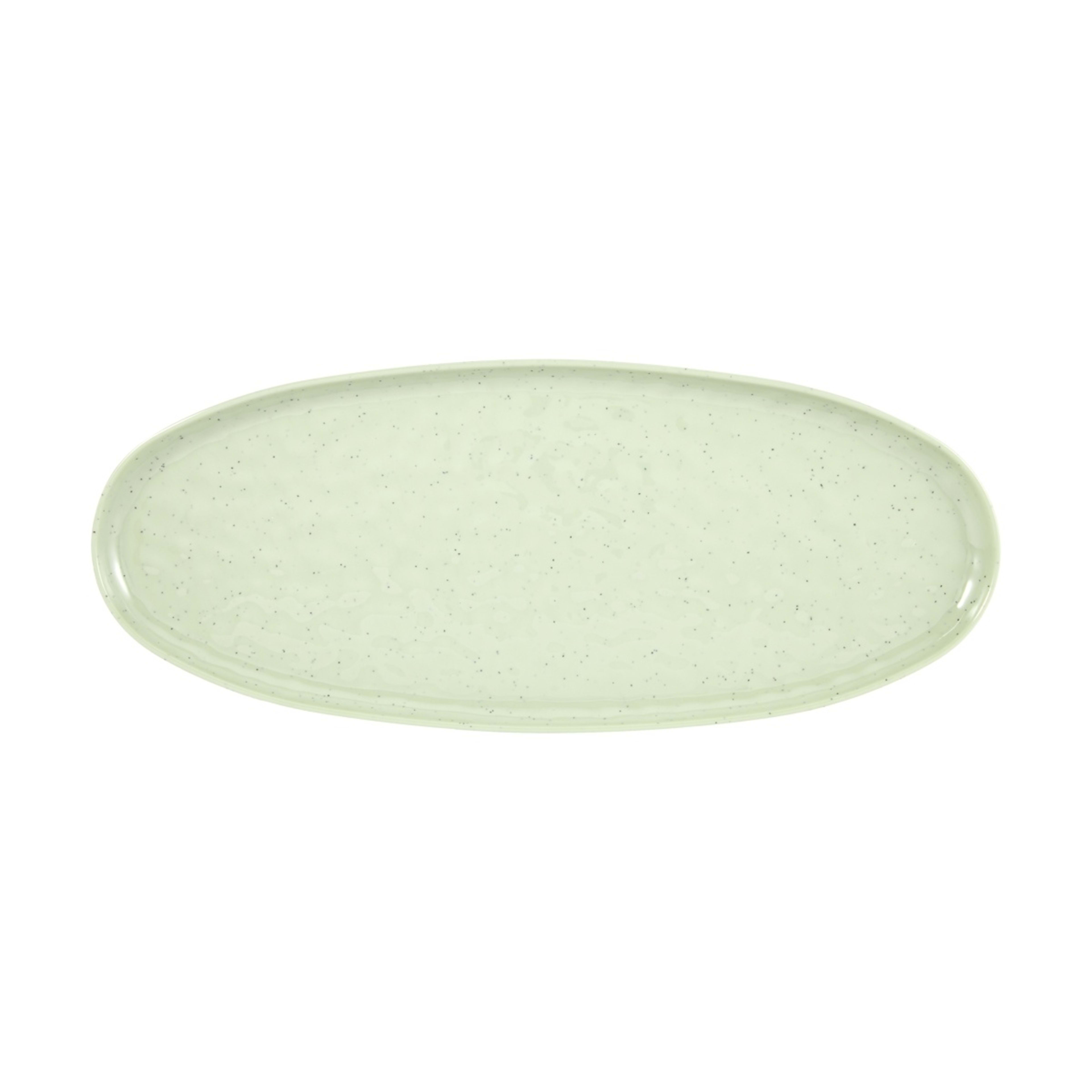 3 Green Glazed Look Platter, 3 of 4