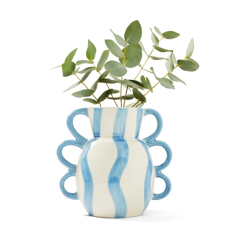 Wave Handled Vase Kmart