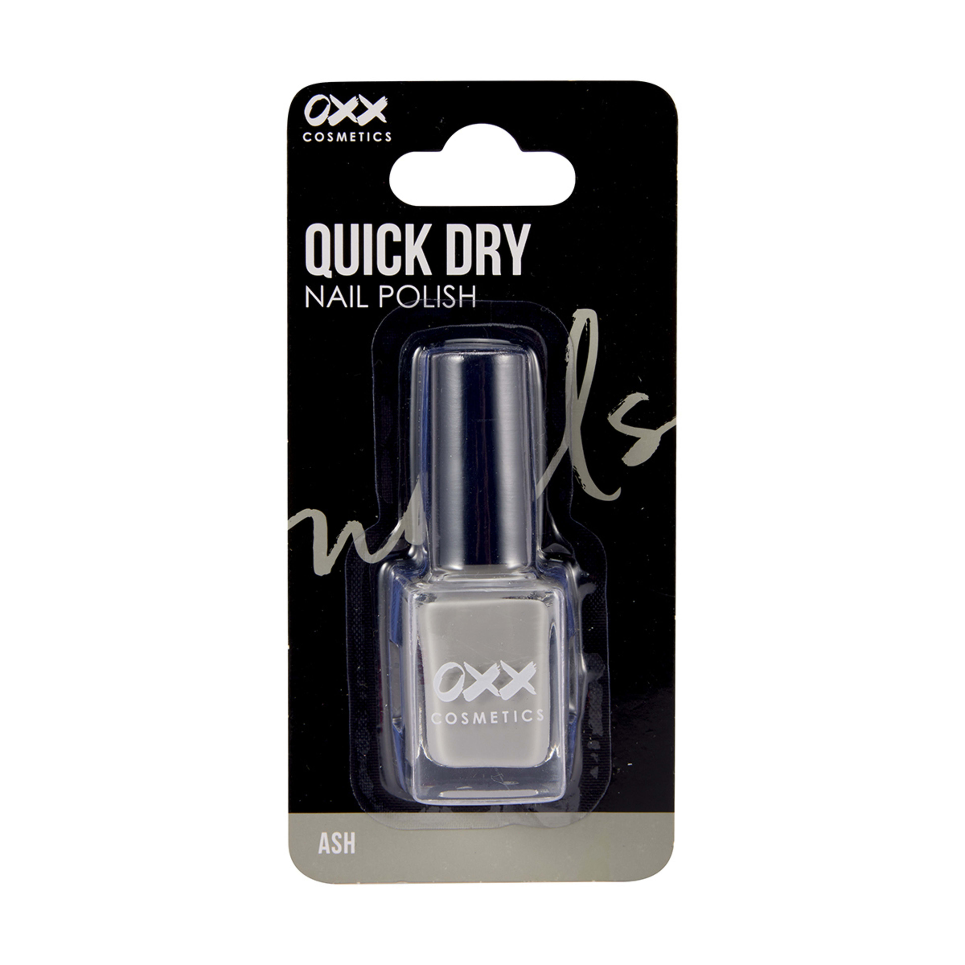1 OXX Cosmetics Quick Dry Nail Polish - Ash