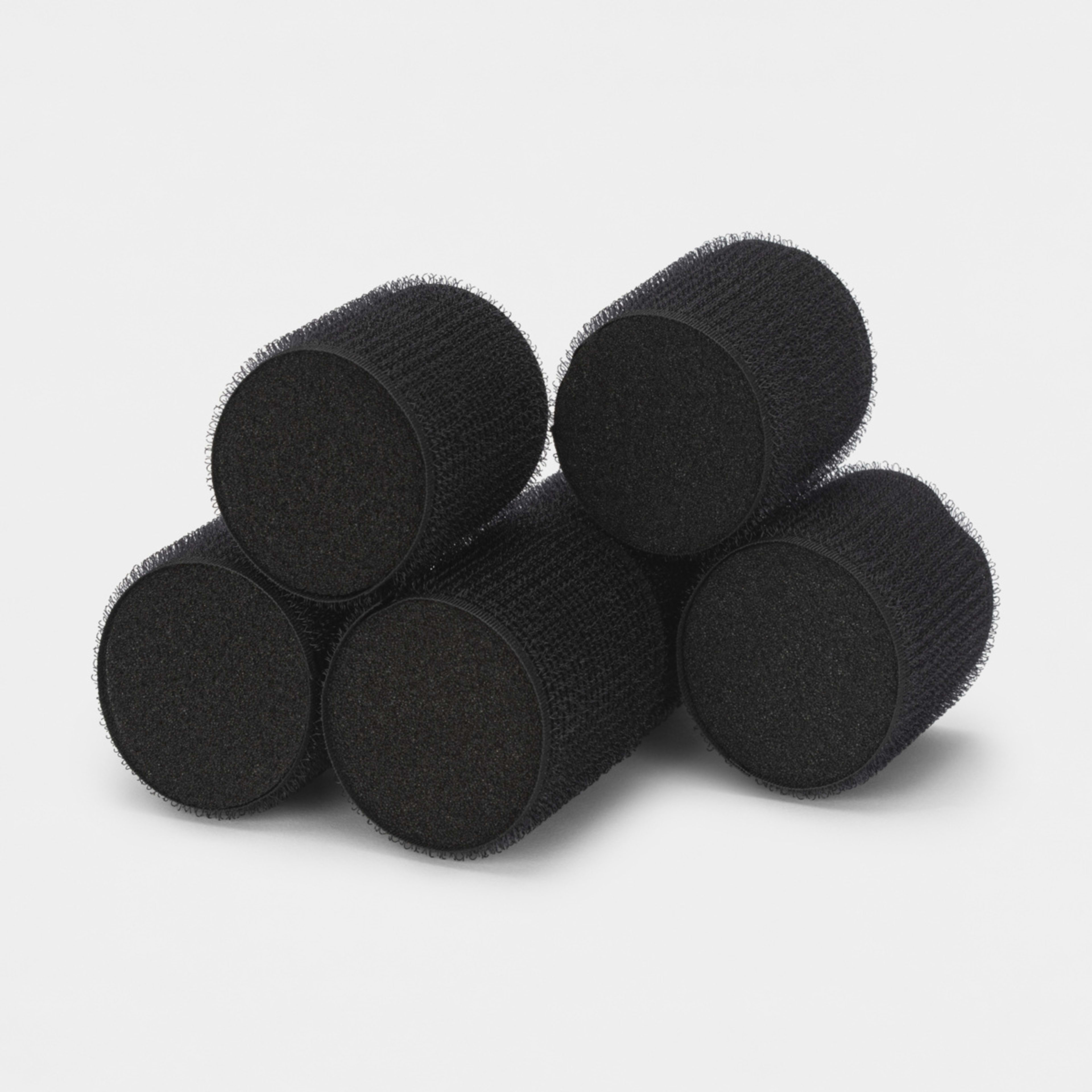 3 6 Pack Soft Sleep In Rollers - Black, 3 of 5