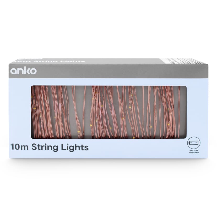10m String Lights Kmart