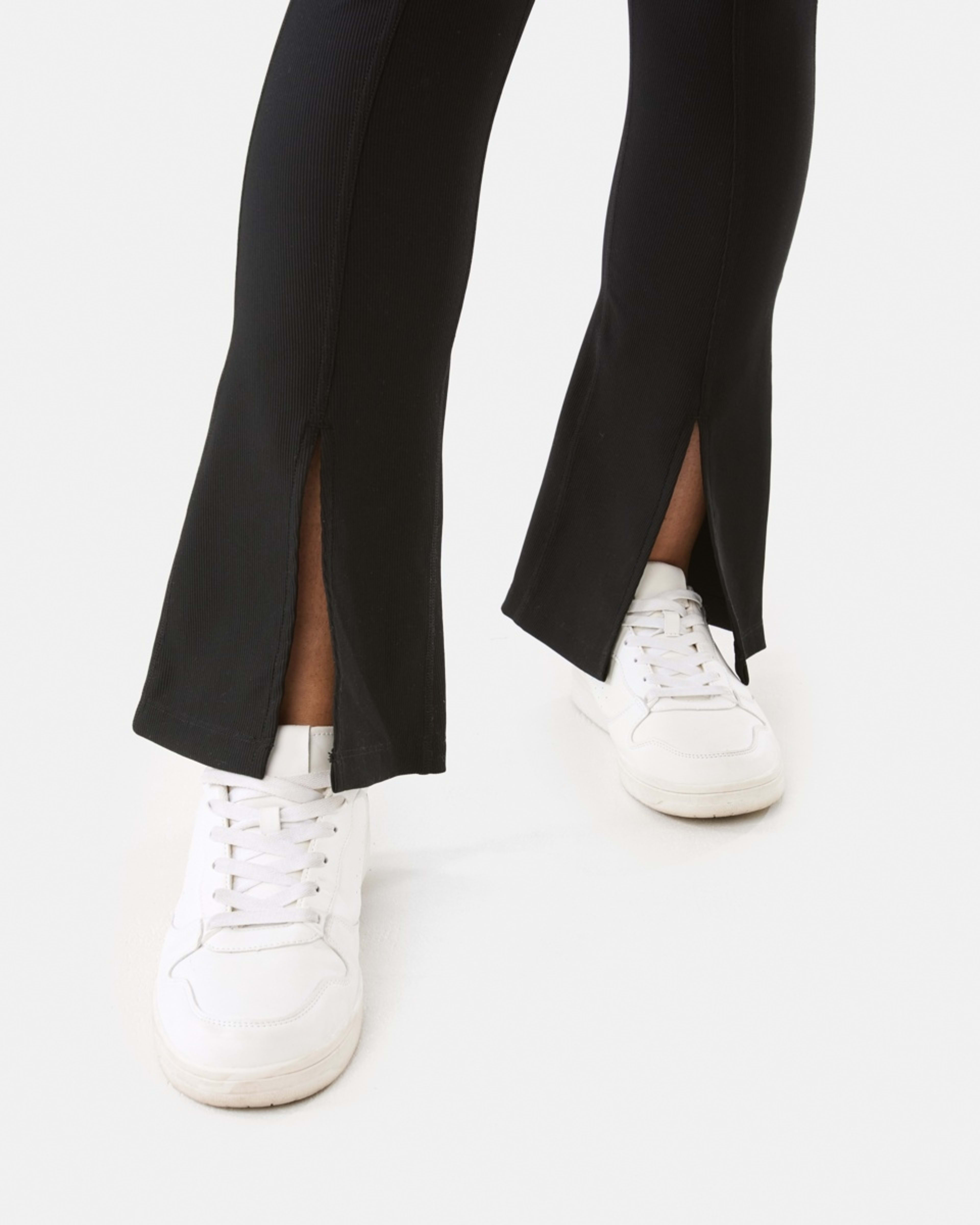 7 Active Womens Studio Flare Leggings BLACK, 7 of 7