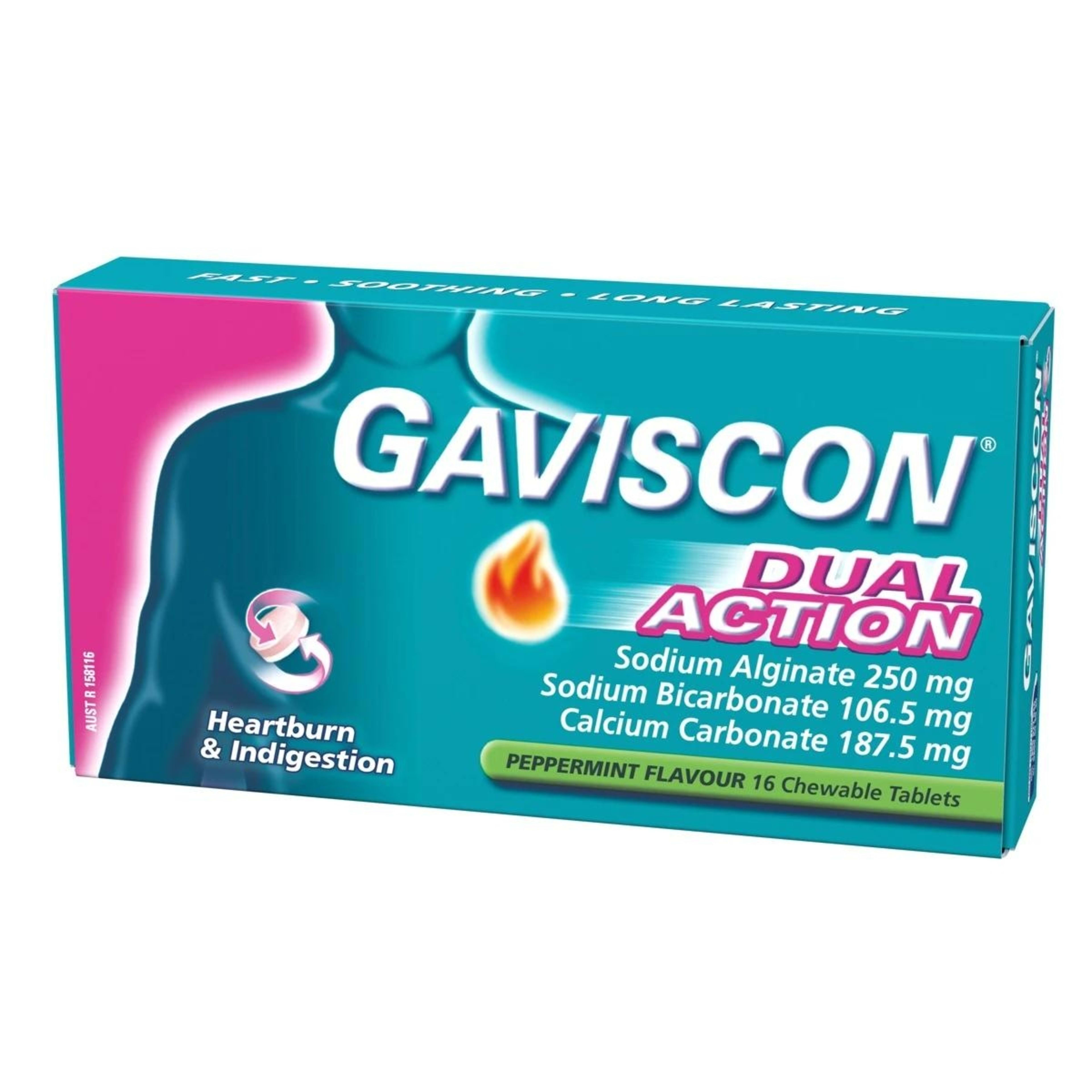 9 16 Pack Gaviscon Dual Action Tablets - Peppermint, 9 of 10