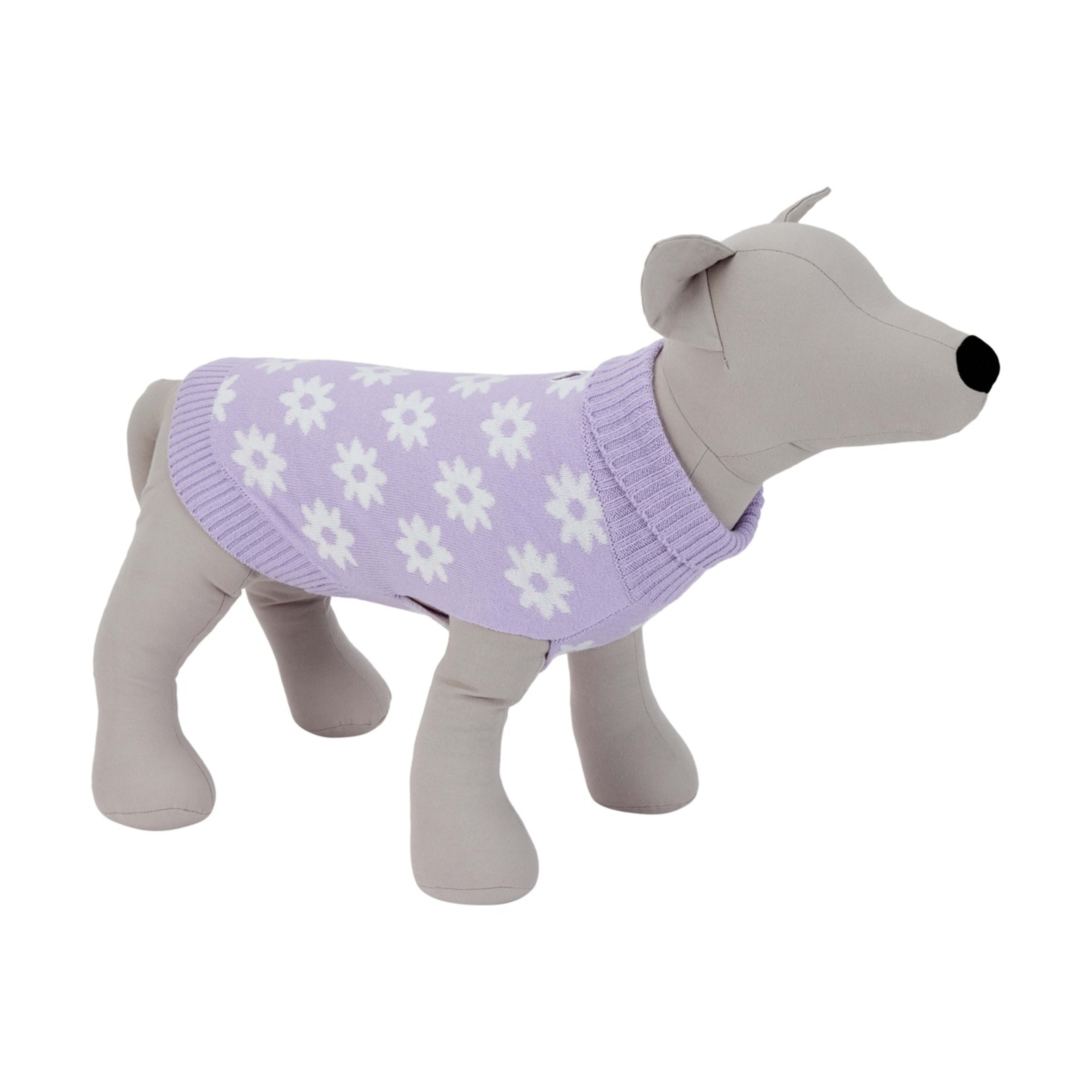 1 Pet Daisy Knit Jumper - Medium, Purple