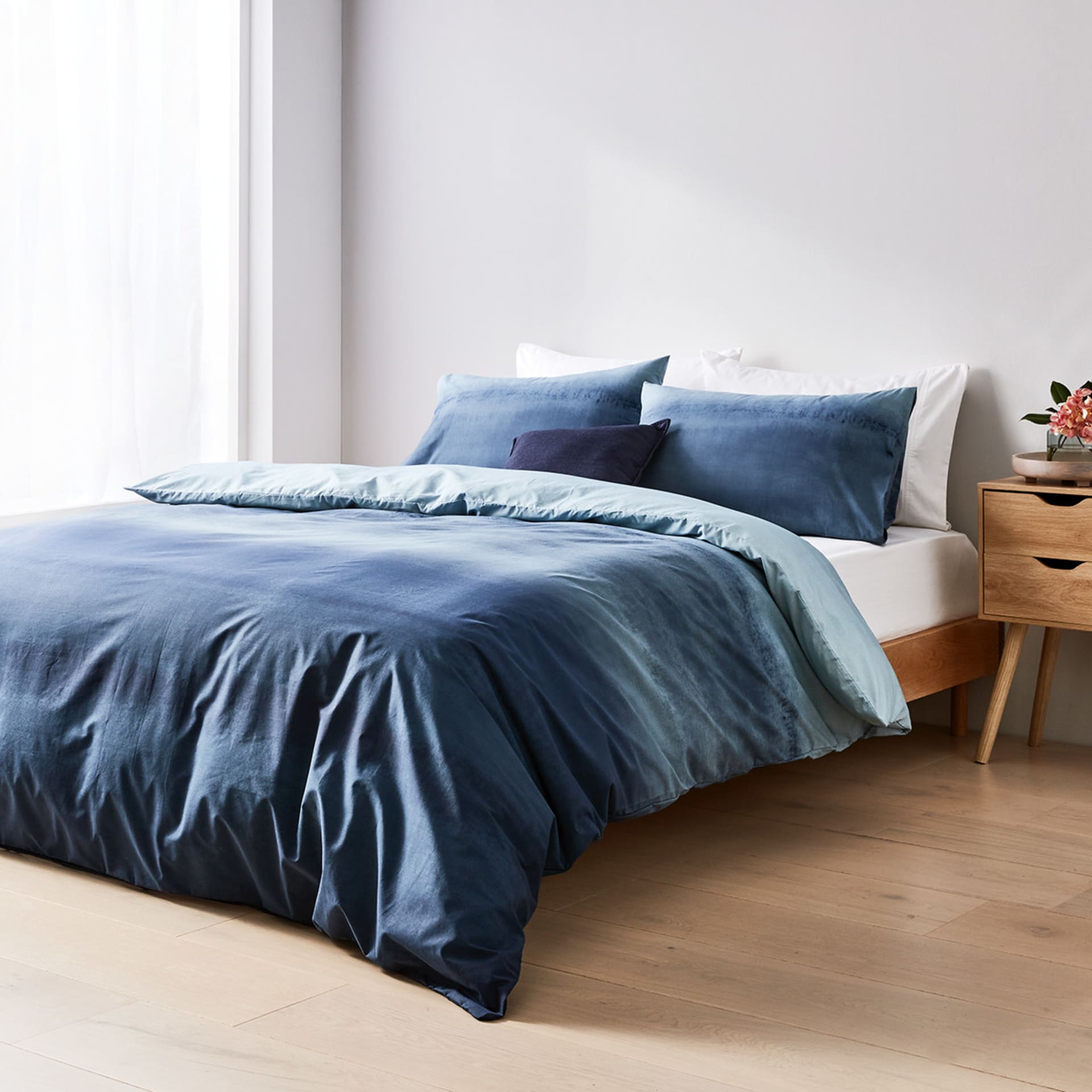 Ombre Reversible Quilt Cover Set Double Bed Kmart