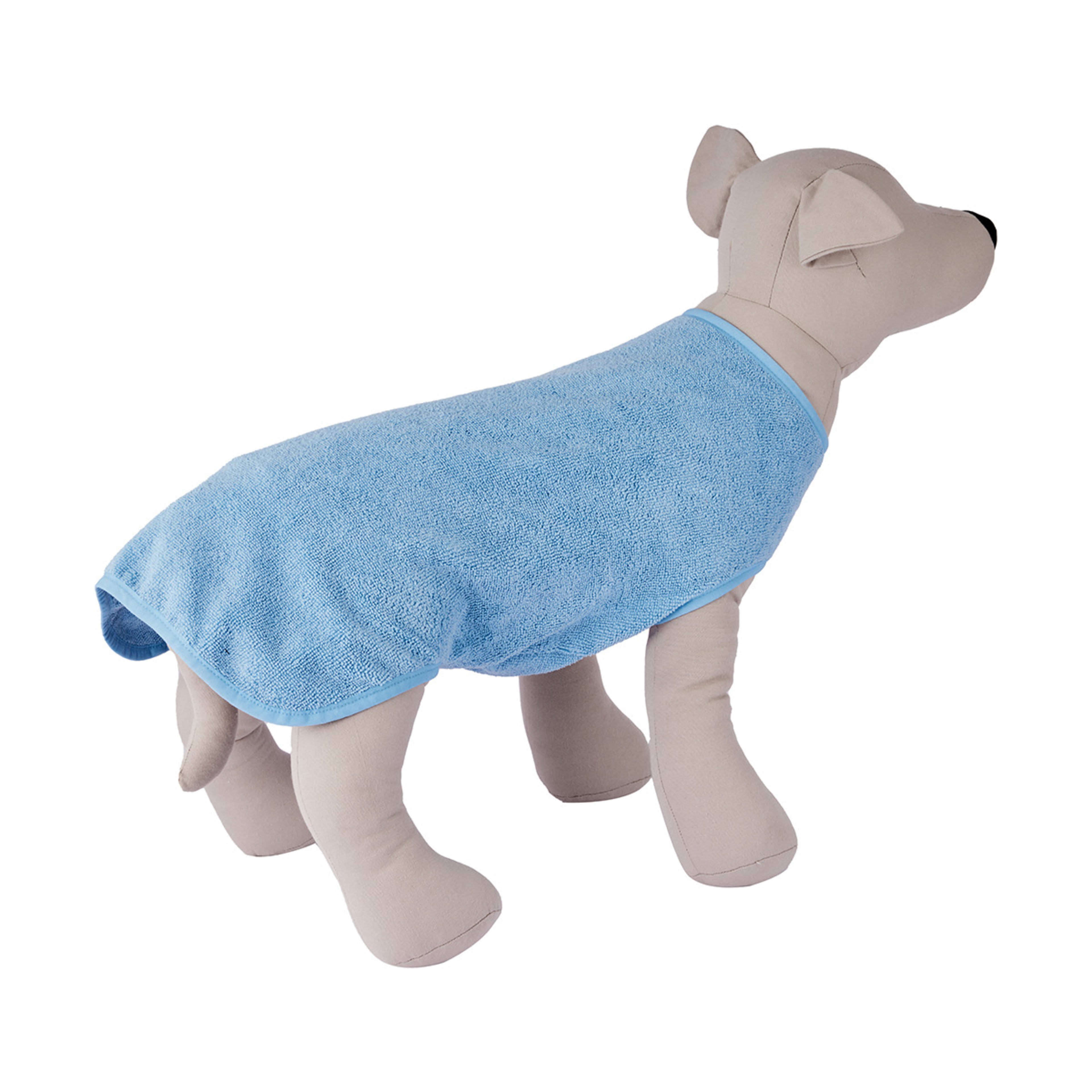 3 Pet Bathrobe - Extra Large, Blue, 3 of 10