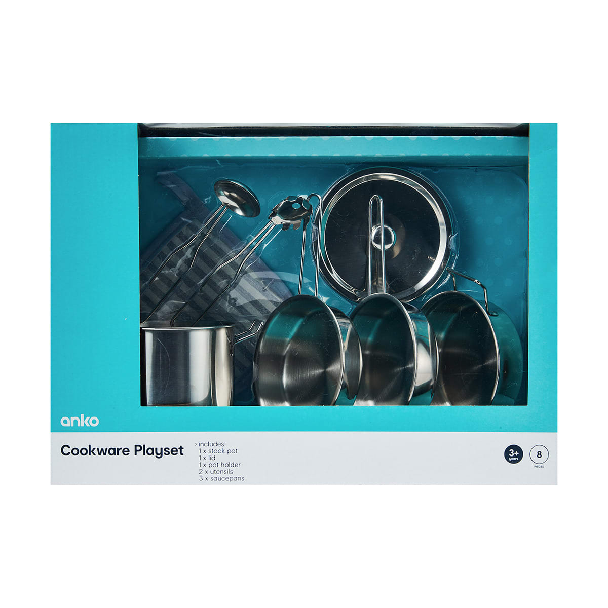 8 Piece Cookware Playset Kmart
