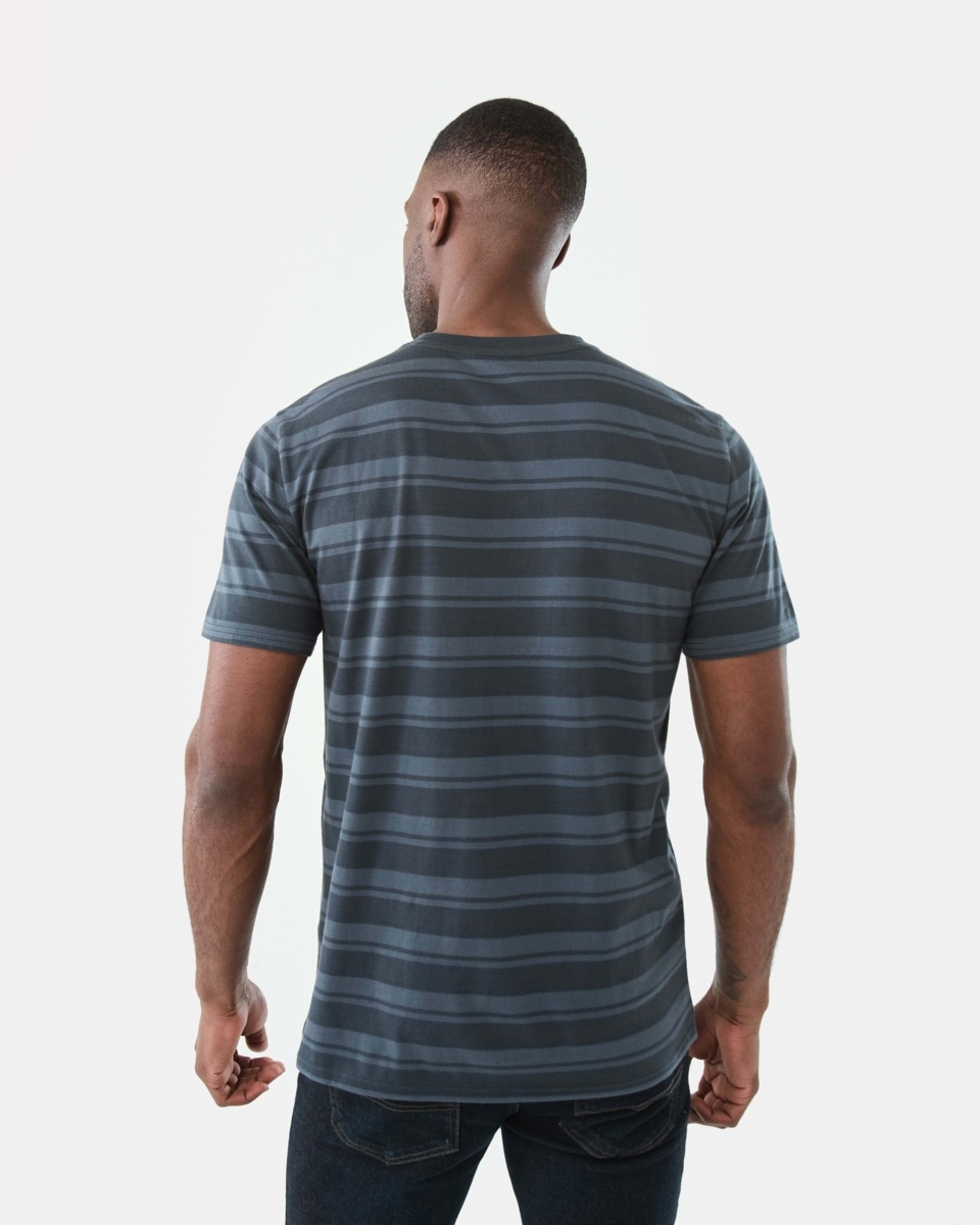 3 Australian Cotton Stripe T-shirt Mixed Stripe Blue Nights, 3 of 5