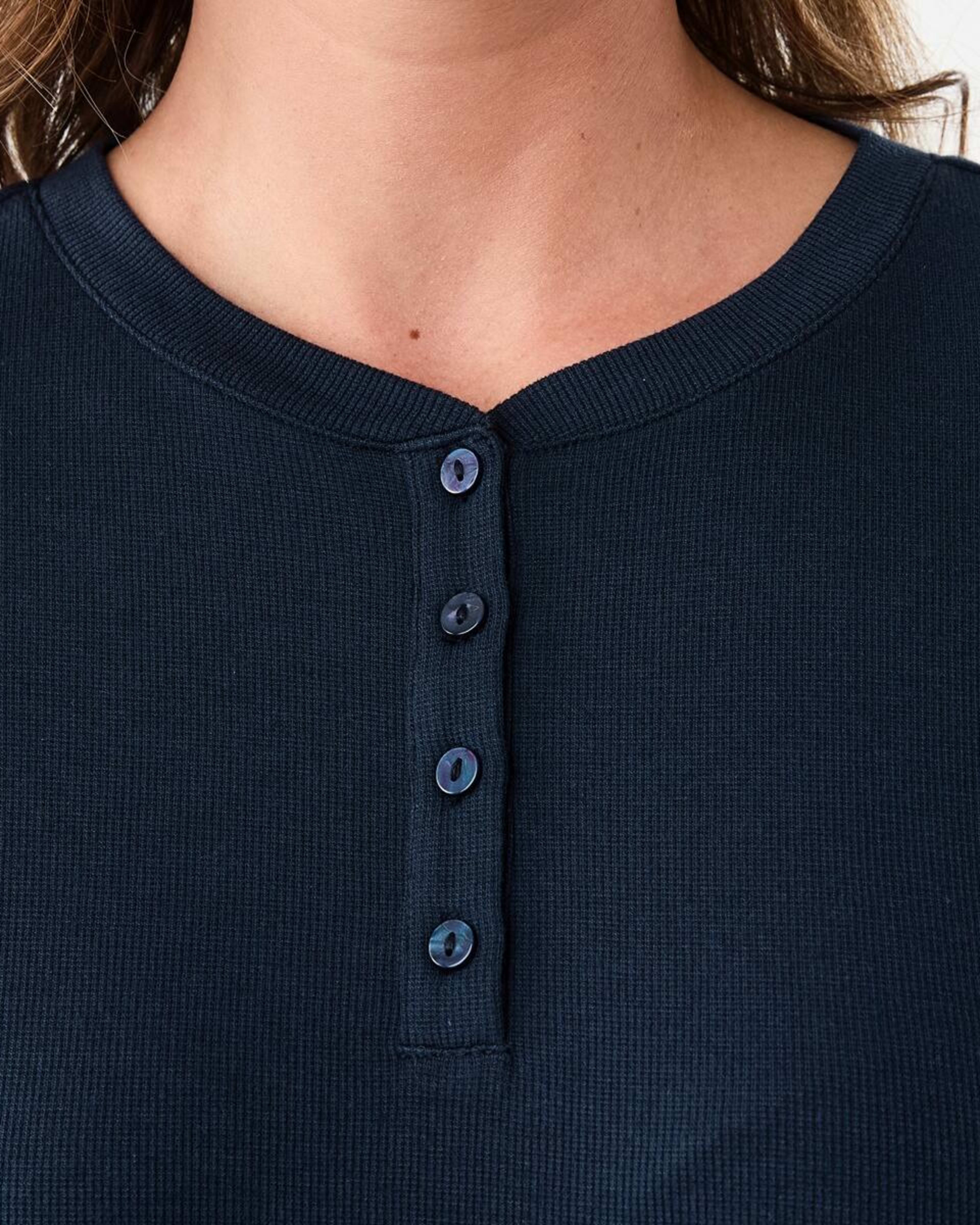 5 Long Sleeve Comfort Rib Top Midnight, 5 of 5