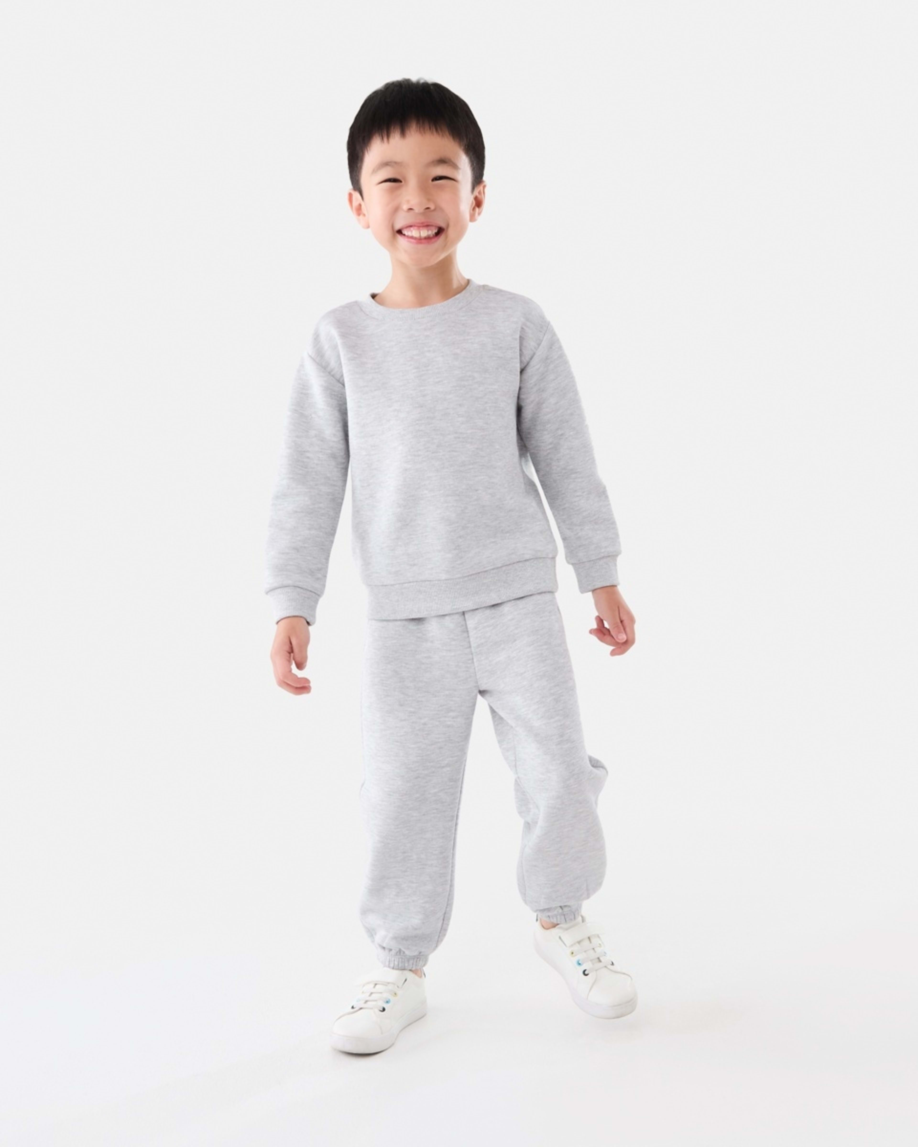 5 Plain Crew Neck Sweatshirt Slvr Marle, 5 of 8