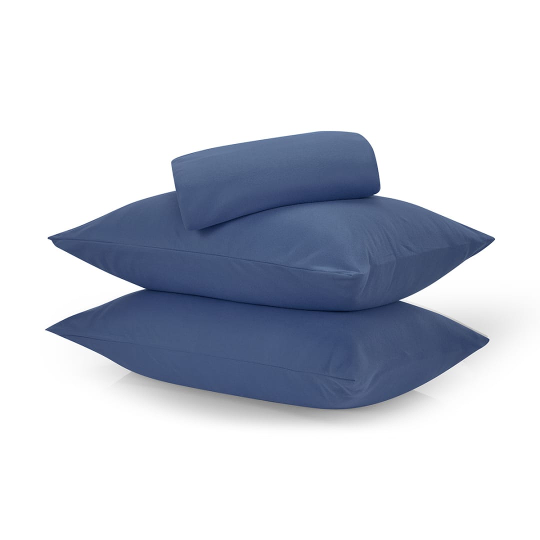 Soft Touch Sheet Set Queen Bed, Blue Kmart