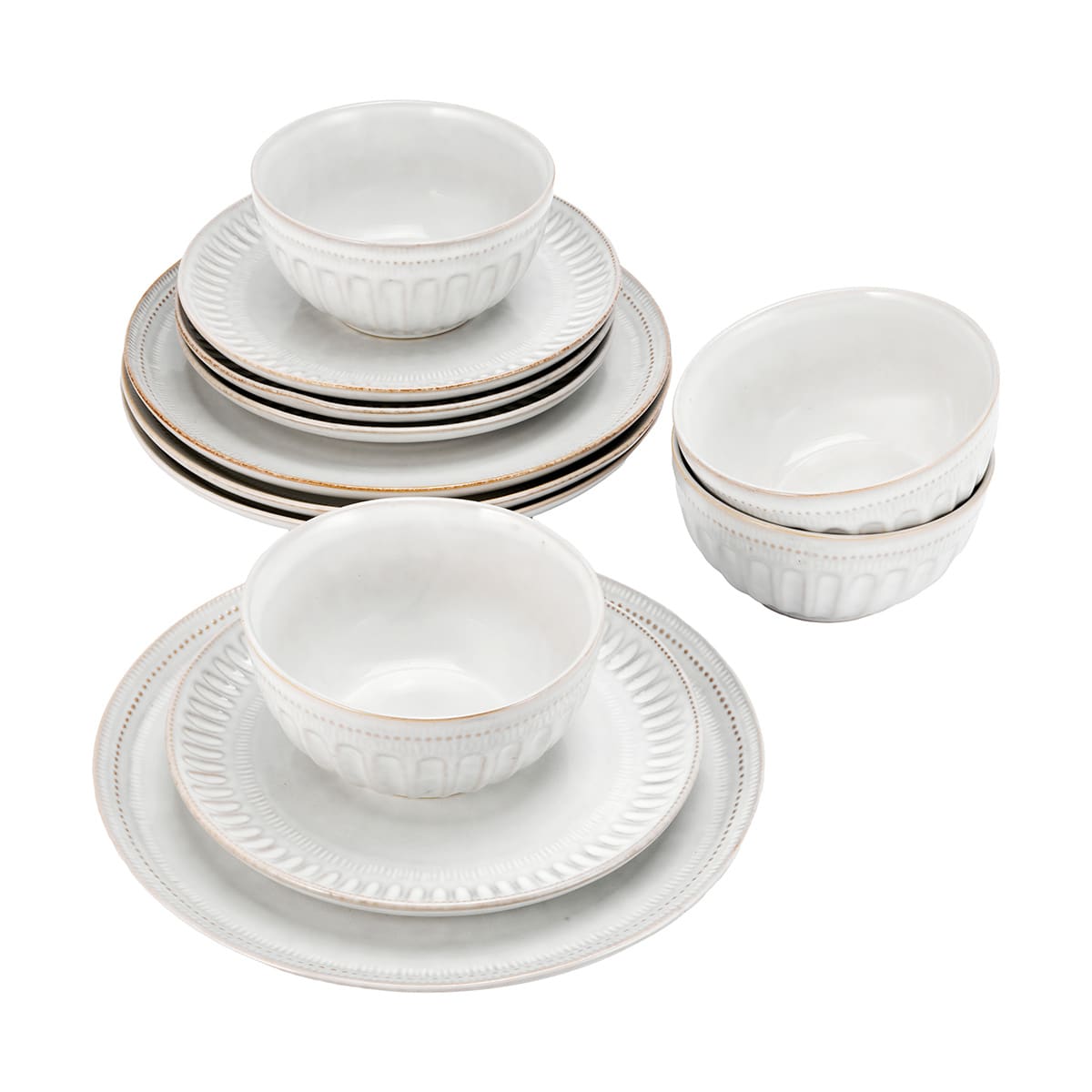 White Maison 12 Piece Dinner Set - Kmart