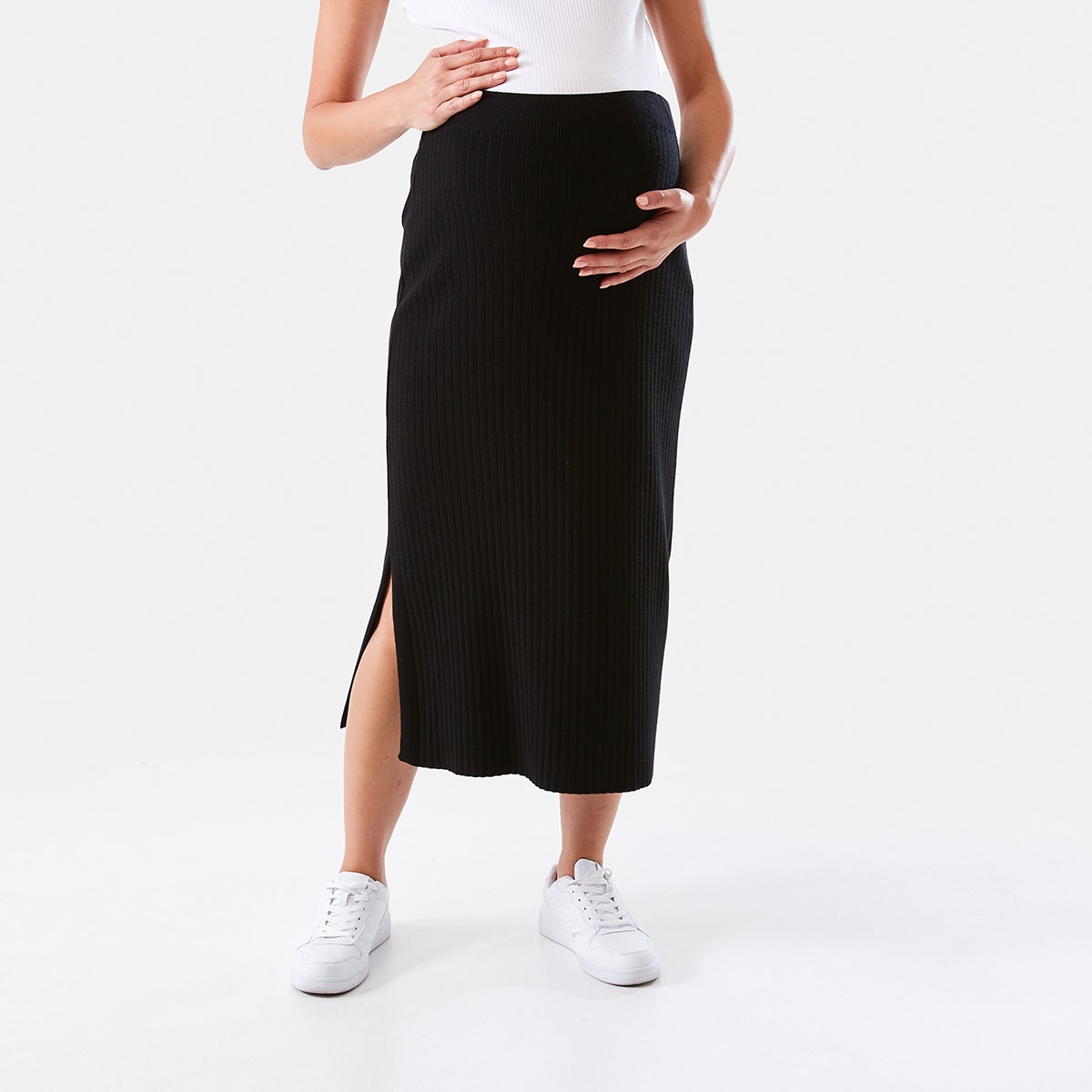 Black linen skirt kmart best sale