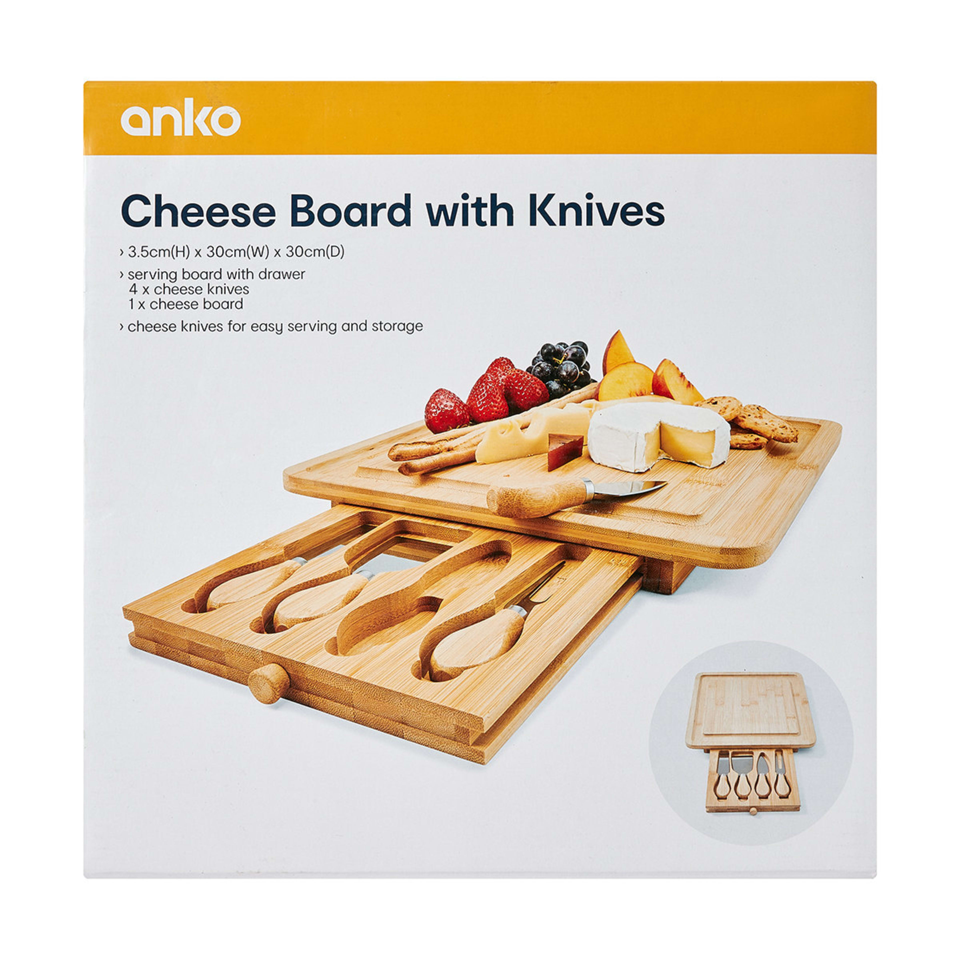 Cheese Board with Knives Kmart