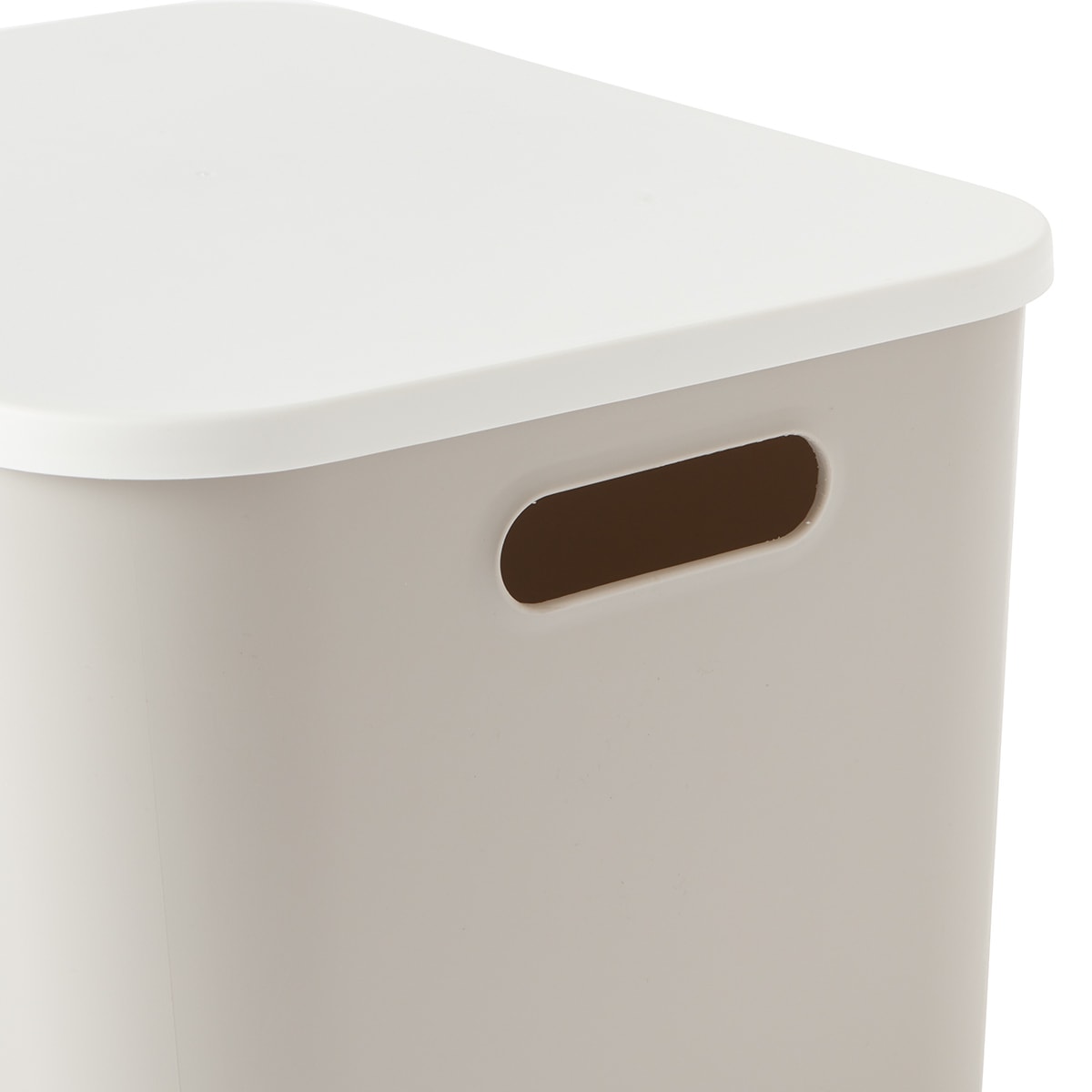 Set of 4 Tubs with Lids Grey Kmart