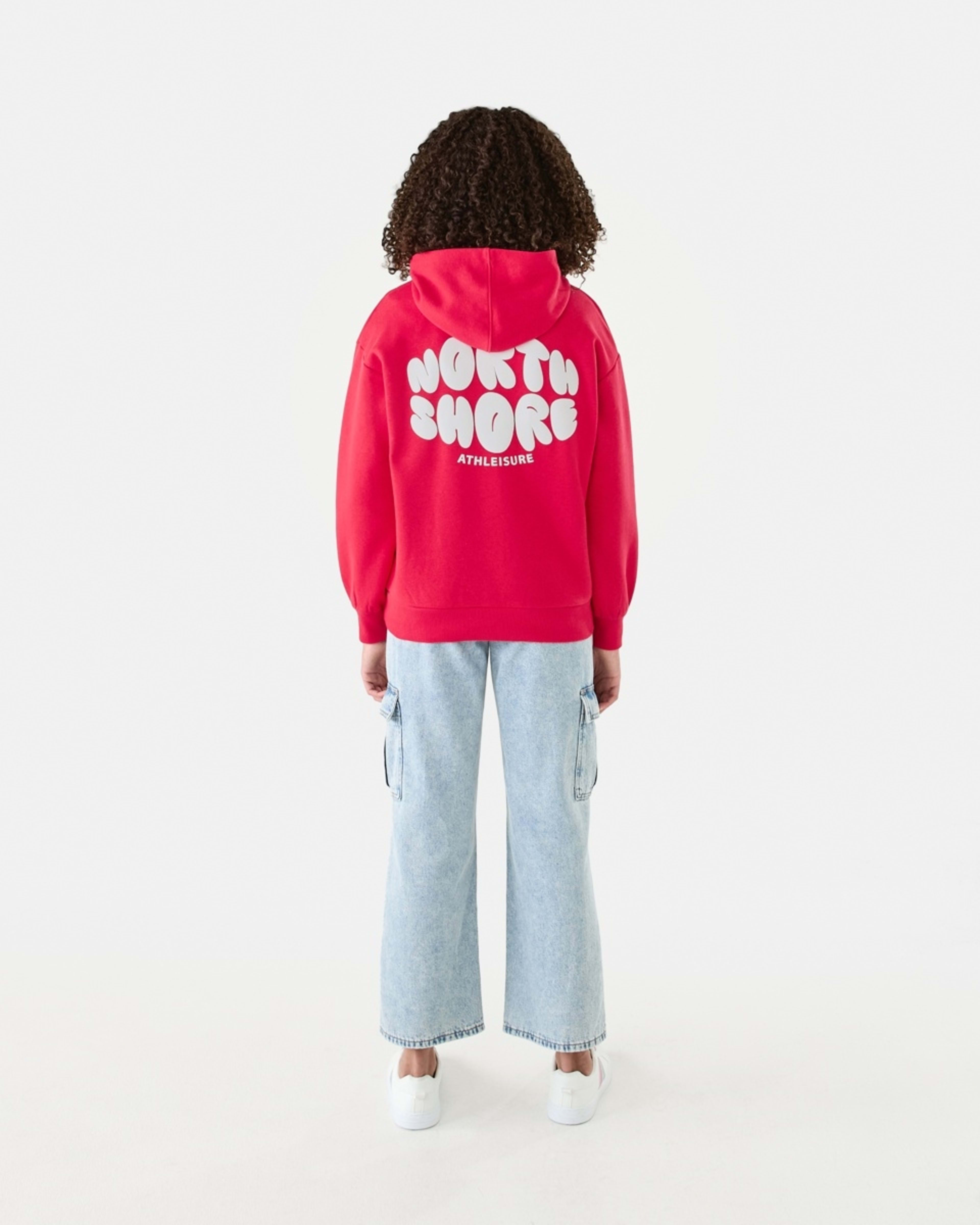 7 Oversized Hoodie Red Slogan, 7 of 9
