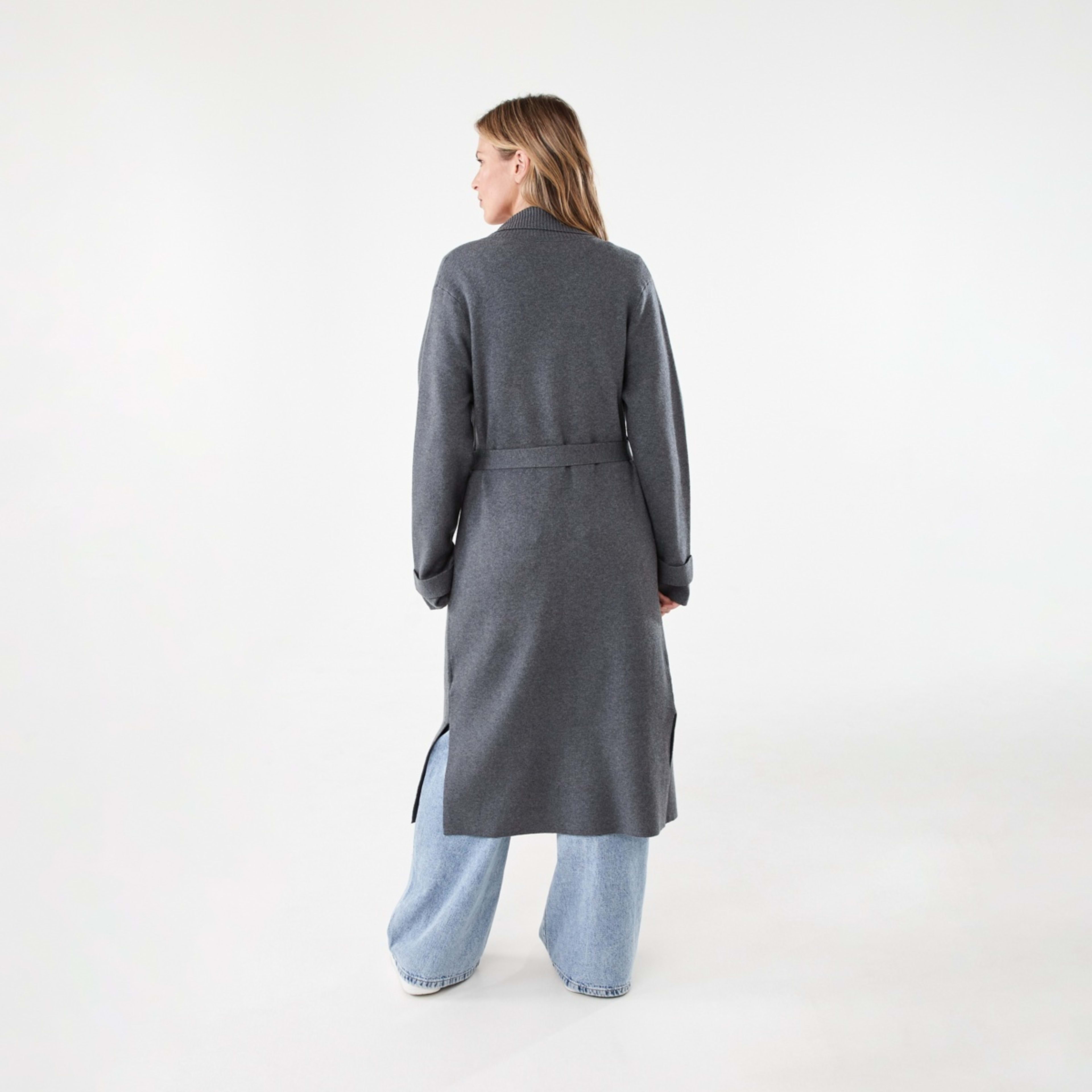 4 Trench Coatigan Gry Chmrle, 4 of 8