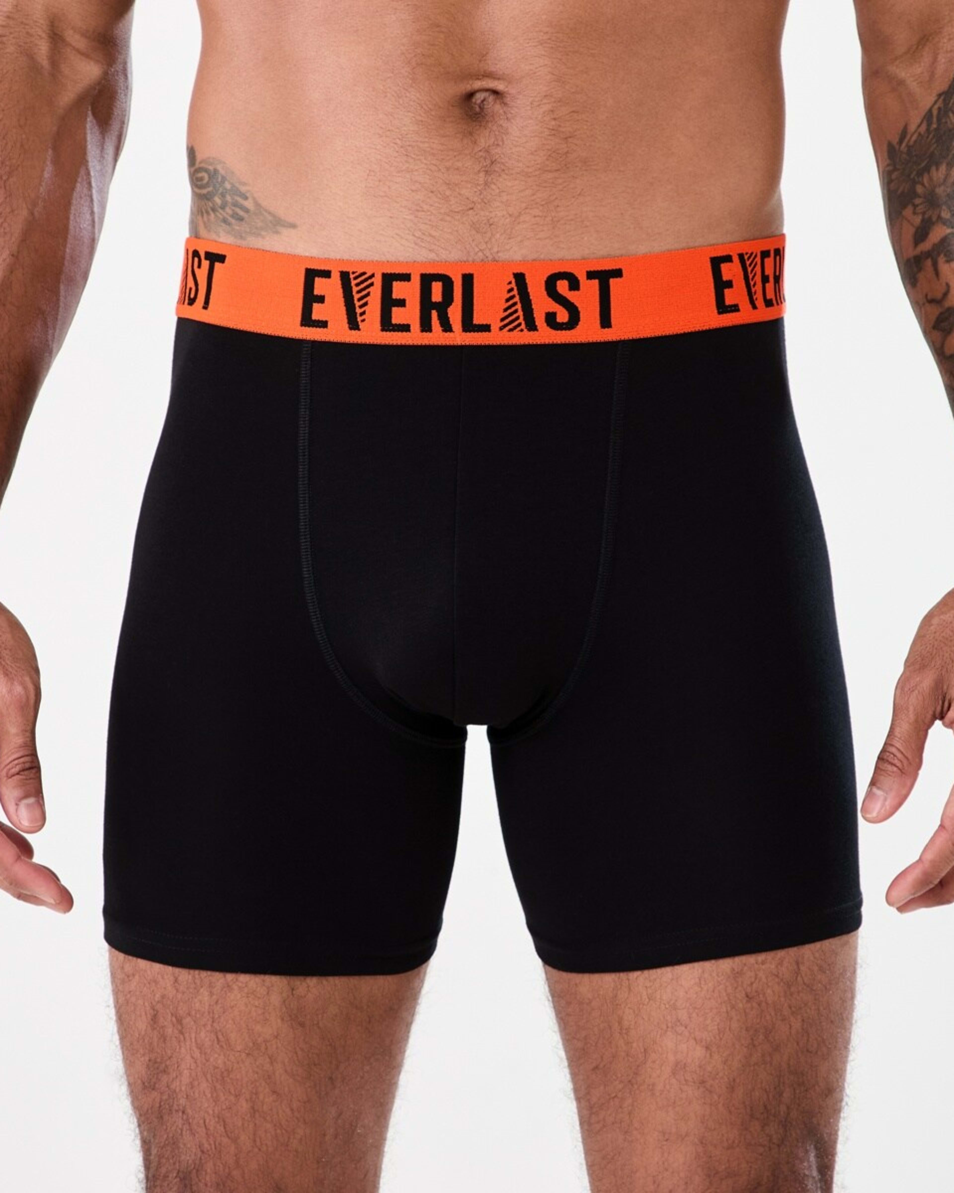 3 3 Pack Everlast Mens Mid Length Trunks CHARCOAL CAMO, 3 of 7