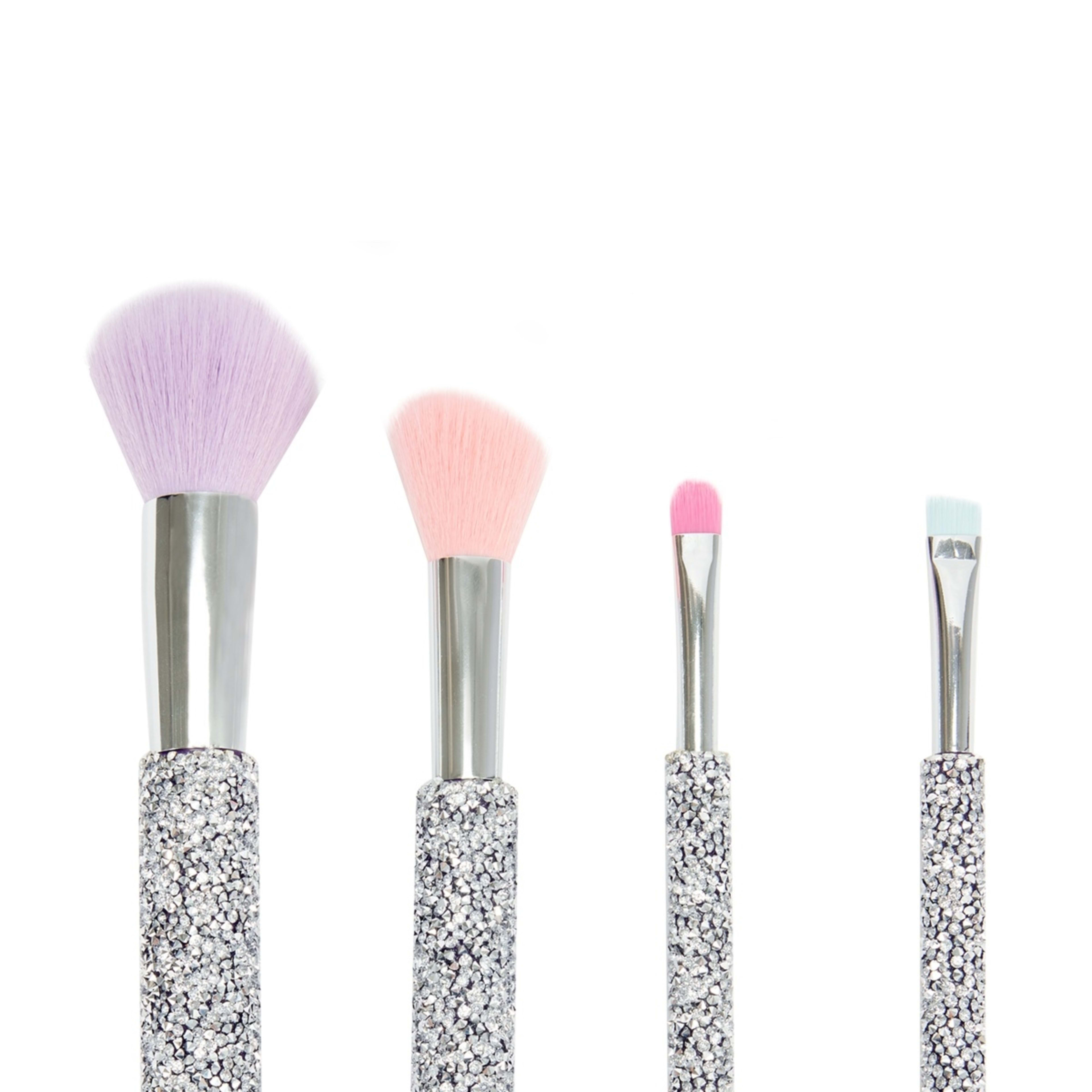 4 OXX Cosmetics 4 Piece Makeup Brush Set - Glitter, 4 of 6