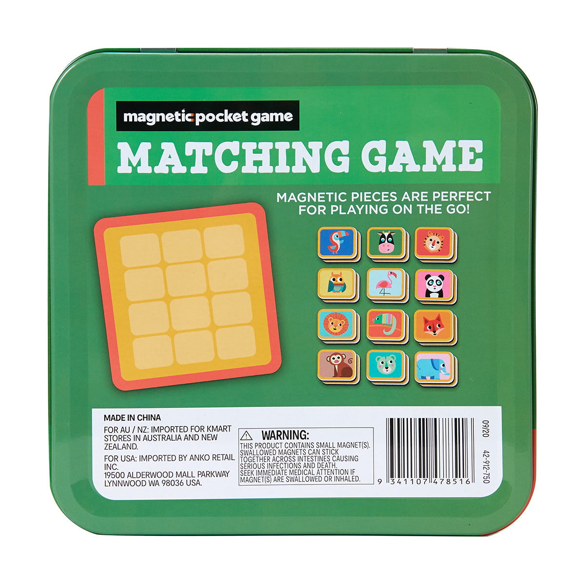 Matching Pocket Game Kmart