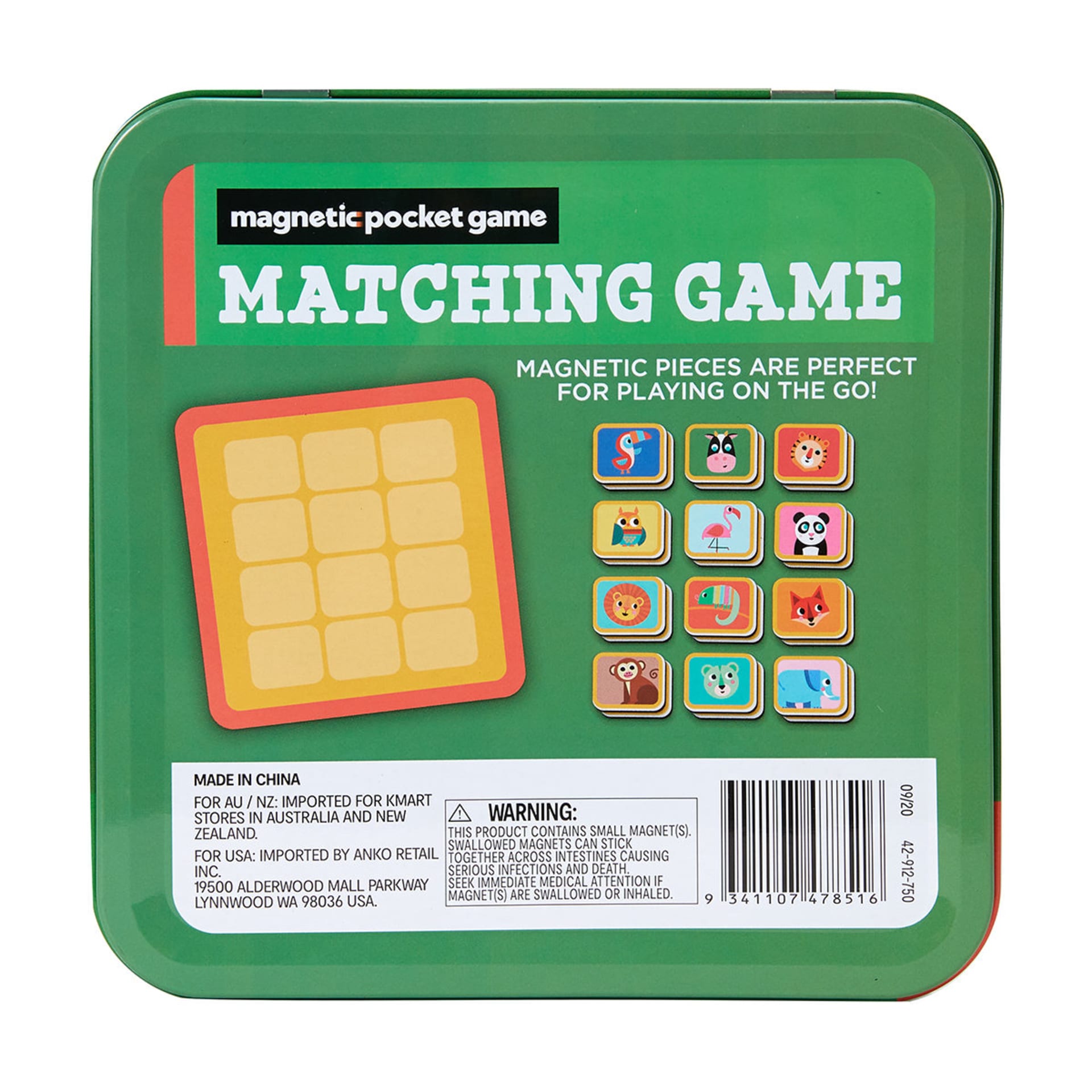 Matching Pocket Game Kmart