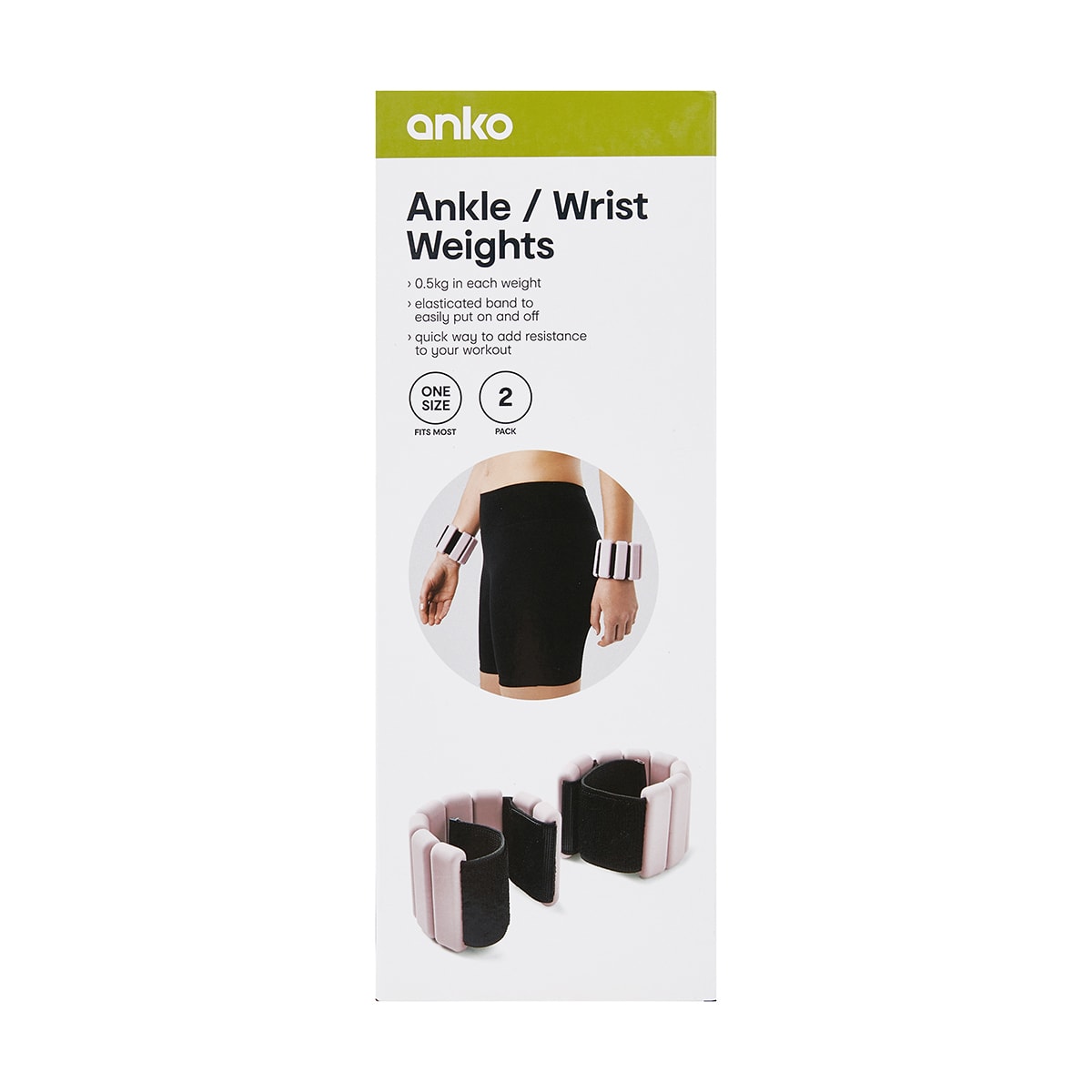 2 Pack Ankle / Wrist Weights Kmart