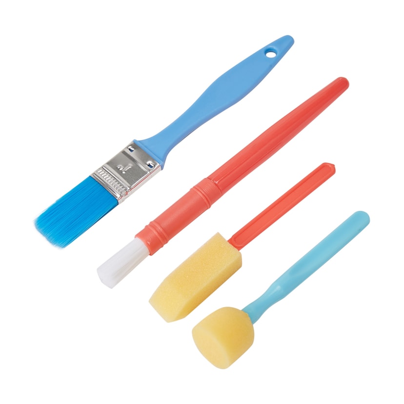 12 Piece Sponge Brush and Stamp Set Kmart